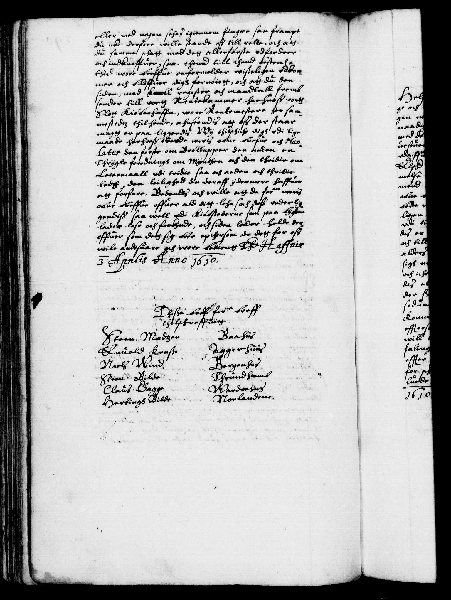Danske Kanselli 1572-1799, RA/EA-3023/F/Fc/Fca/Fcab/L0003: Norske tegnelser (mikrofilm), 1596-1616, p. 390b