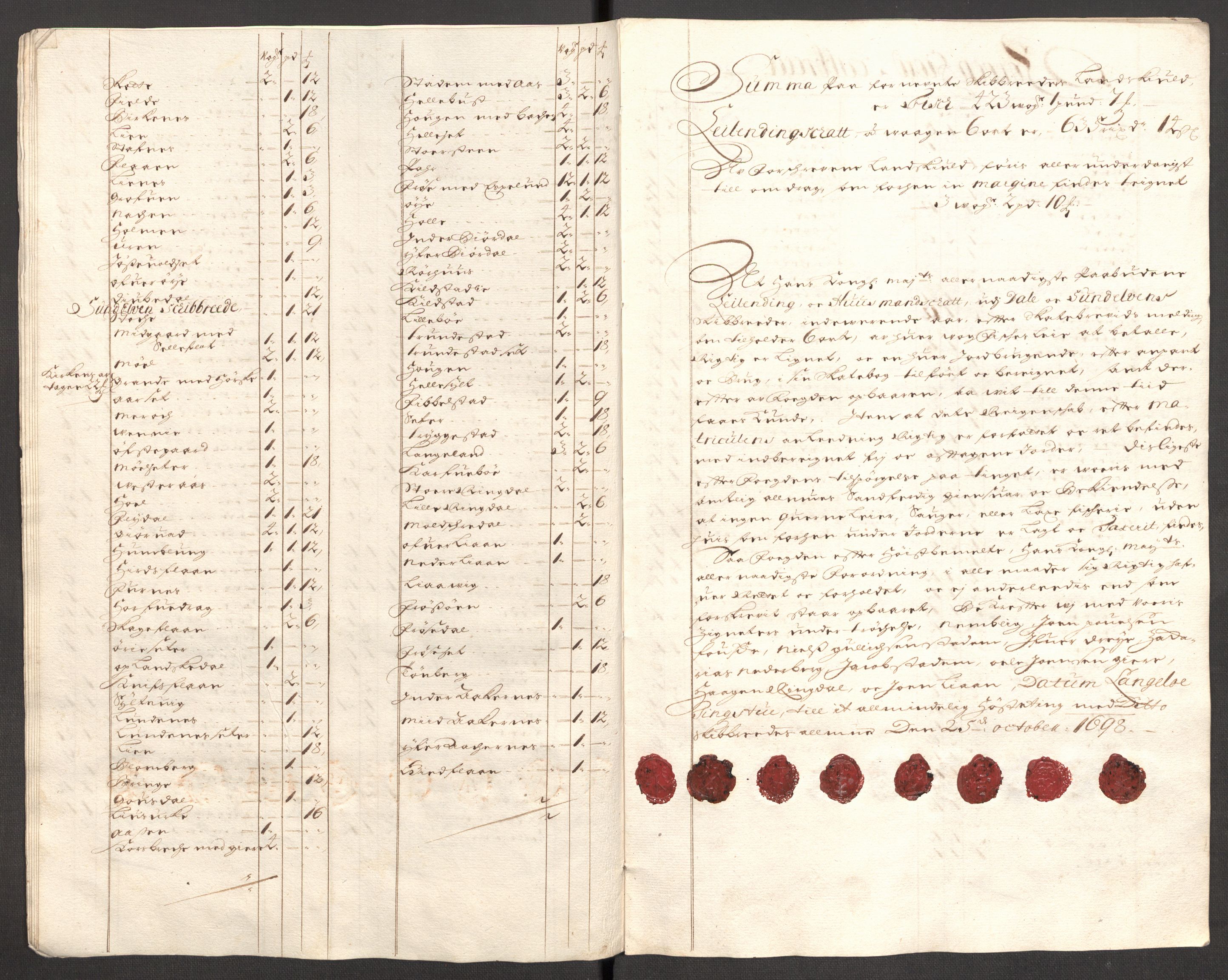 Rentekammeret inntil 1814, Reviderte regnskaper, Fogderegnskap, AV/RA-EA-4092/R54/L3556: Fogderegnskap Sunnmøre, 1696-1698, p. 302