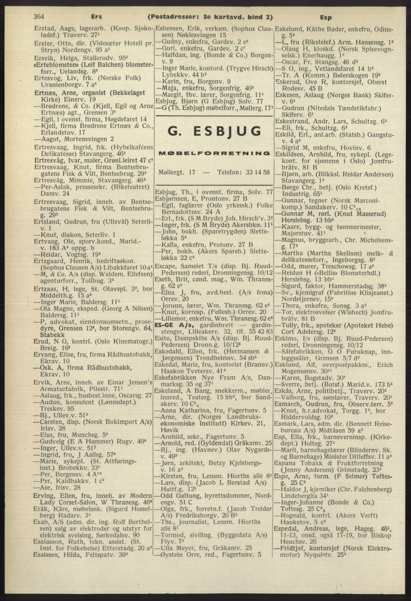Kristiania/Oslo adressebok, PUBL/-, 1965-1966, p. 364