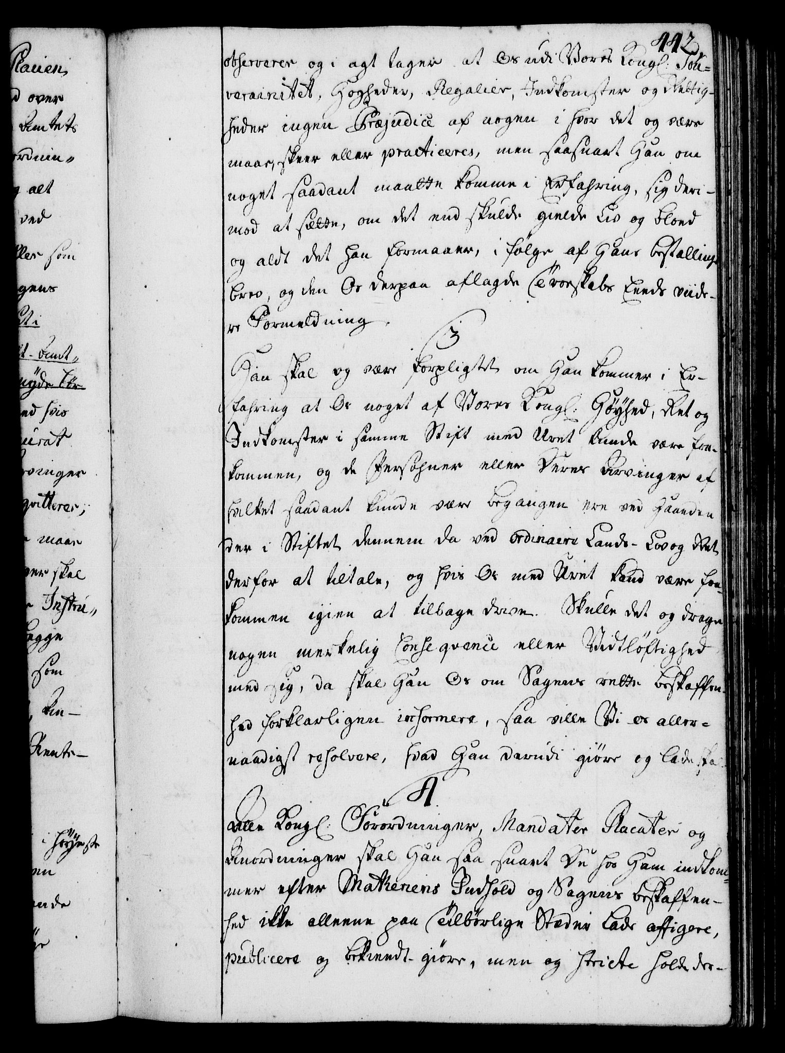 Rentekammeret, Kammerkanselliet, RA/EA-3111/G/Gg/Ggi/L0002: Norsk instruksjonsprotokoll med register (merket RK 53.35), 1729-1751, p. 442