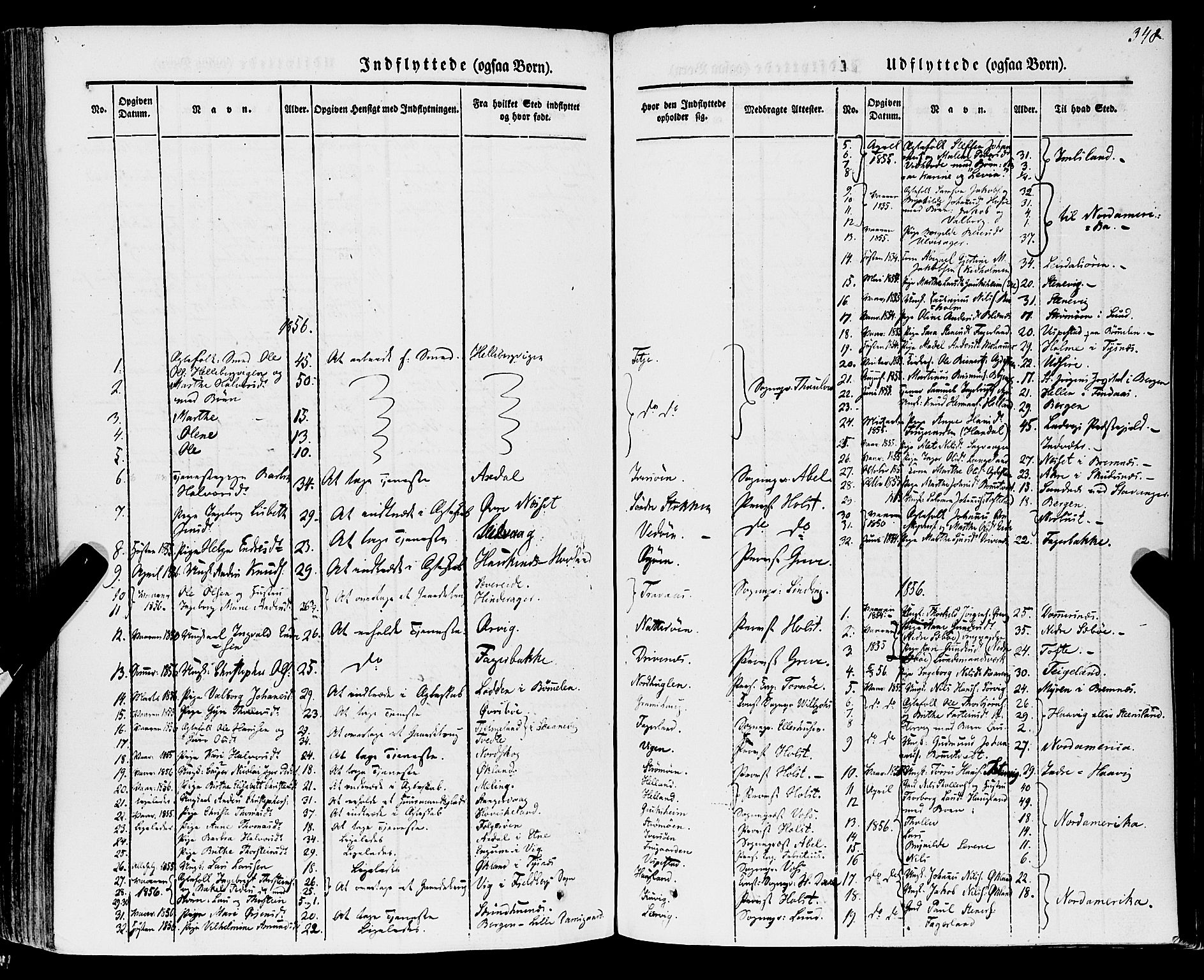 Stord sokneprestembete, SAB/A-78201/H/Haa: Parish register (official) no. A 7, 1841-1861, p. 348