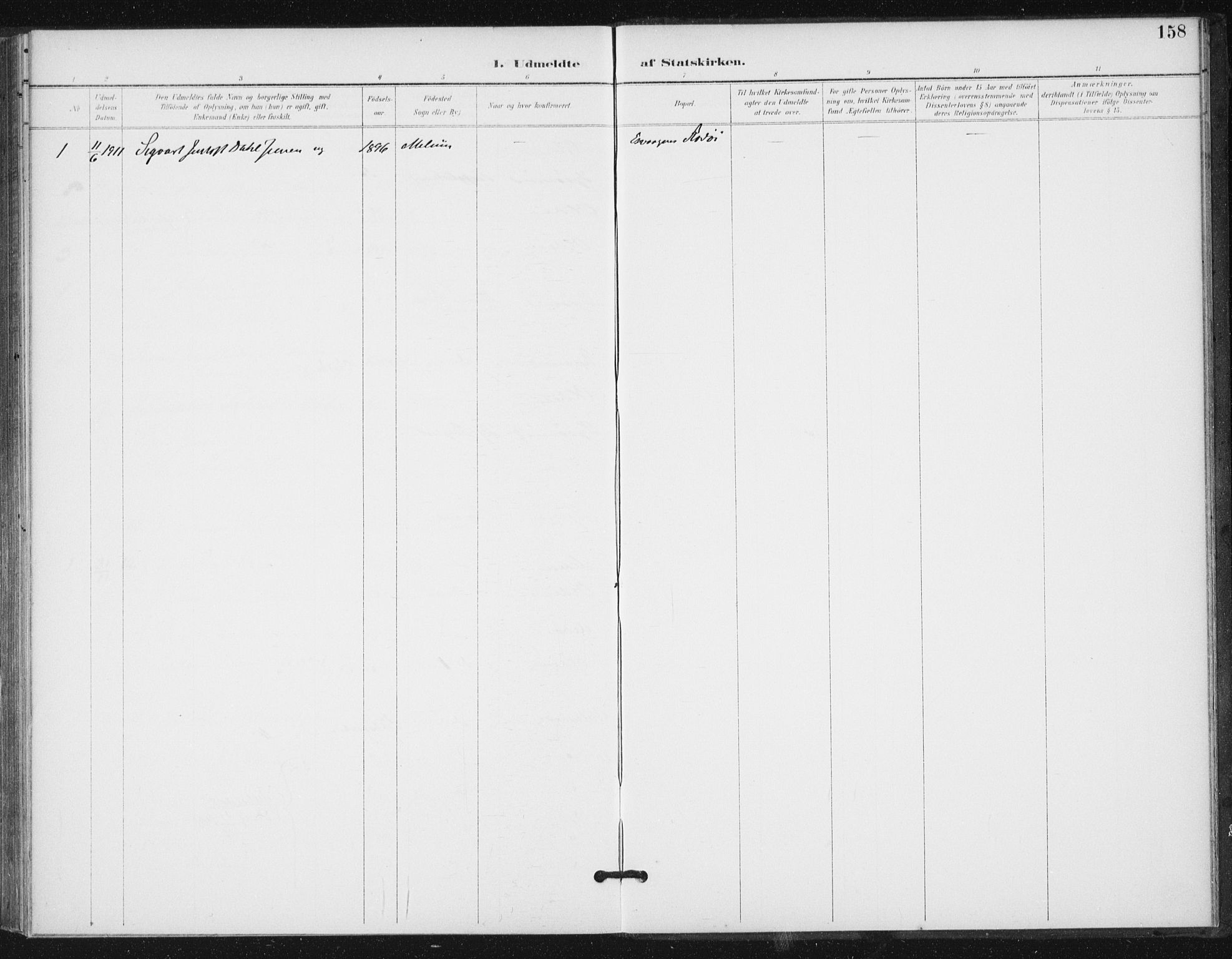 Ministerialprotokoller, klokkerbøker og fødselsregistre - Sør-Trøndelag, SAT/A-1456/654/L0664: Parish register (official) no. 654A02, 1895-1907, p. 158