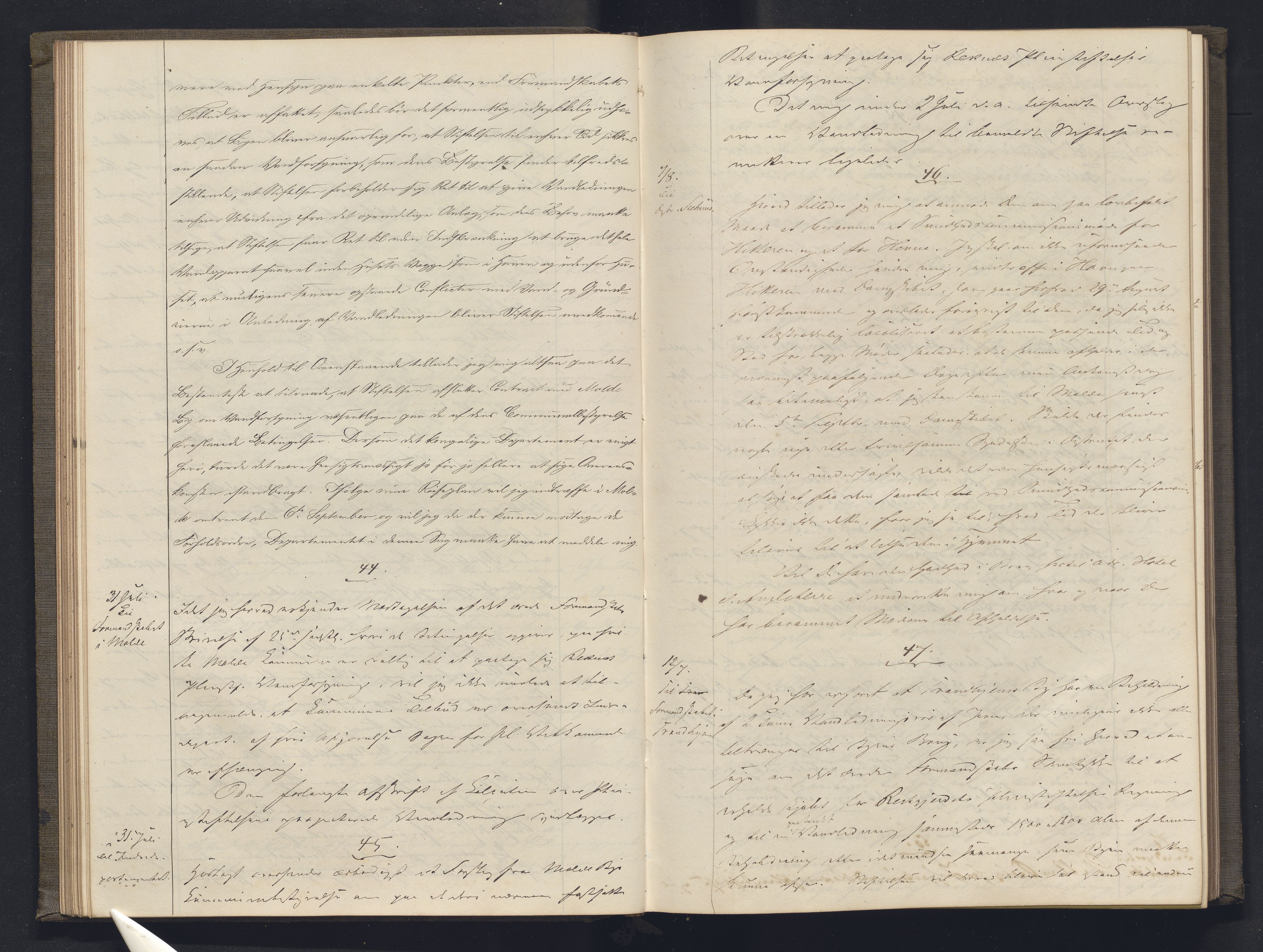 Lepraarkiver - Overlegen for den spedalske sykdom, AV/SAB-A-61001/B.b/L0003: Kopibok, 1862-1865