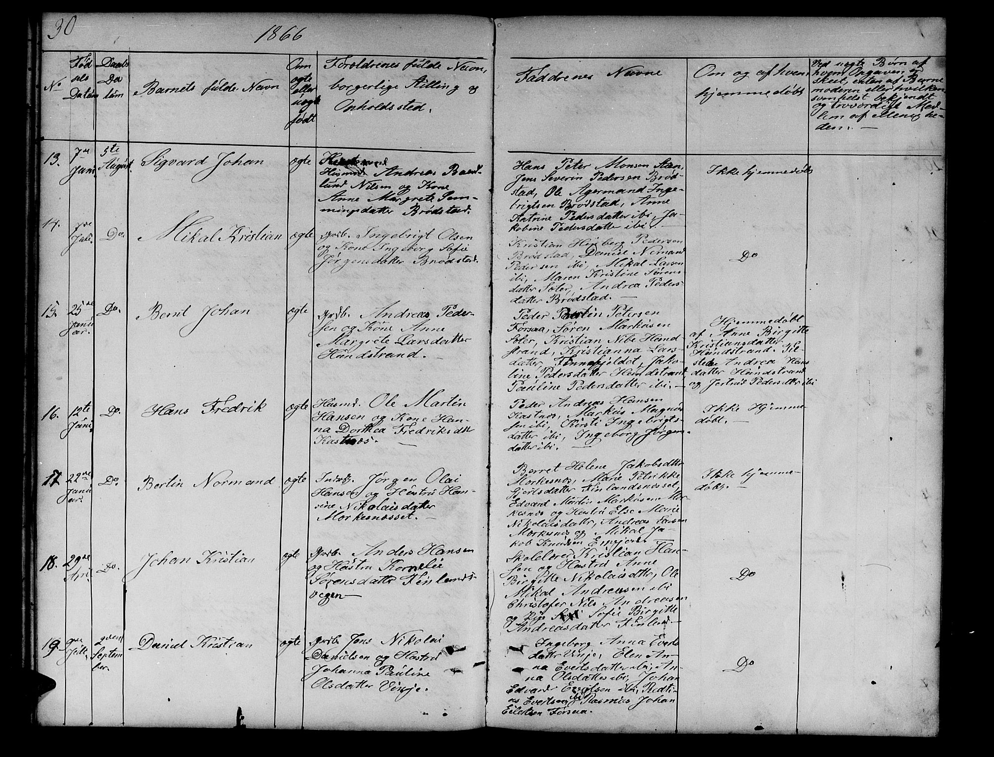 Tranøy sokneprestkontor, AV/SATØ-S-1313/I/Ia/Iab/L0012klokker: Parish register (copy) no. 12, 1859-1874, p. 30