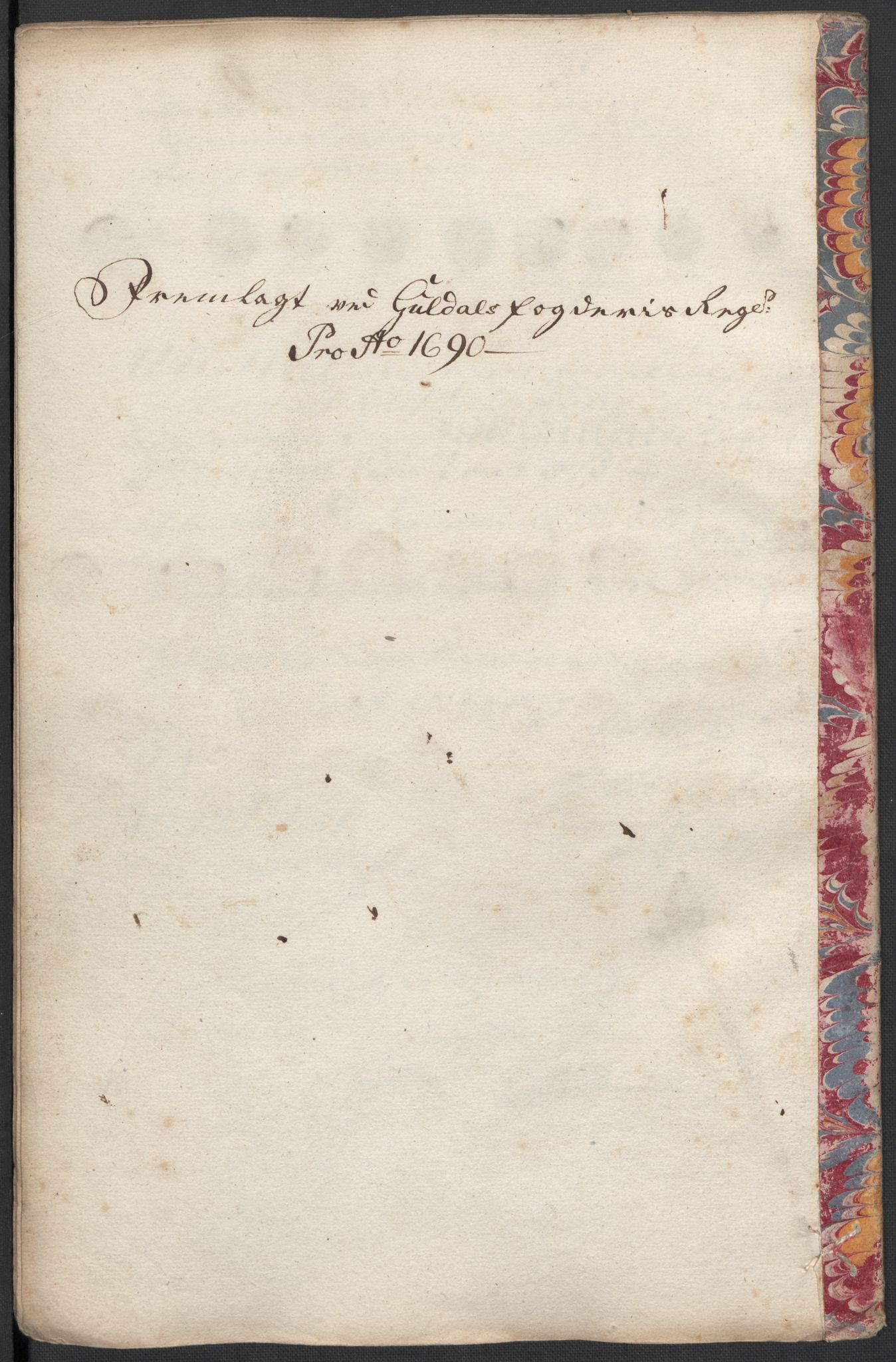 Rentekammeret inntil 1814, Reviderte regnskaper, Fogderegnskap, AV/RA-EA-4092/R59/L3940: Fogderegnskap Gauldal, 1689-1690, p. 343