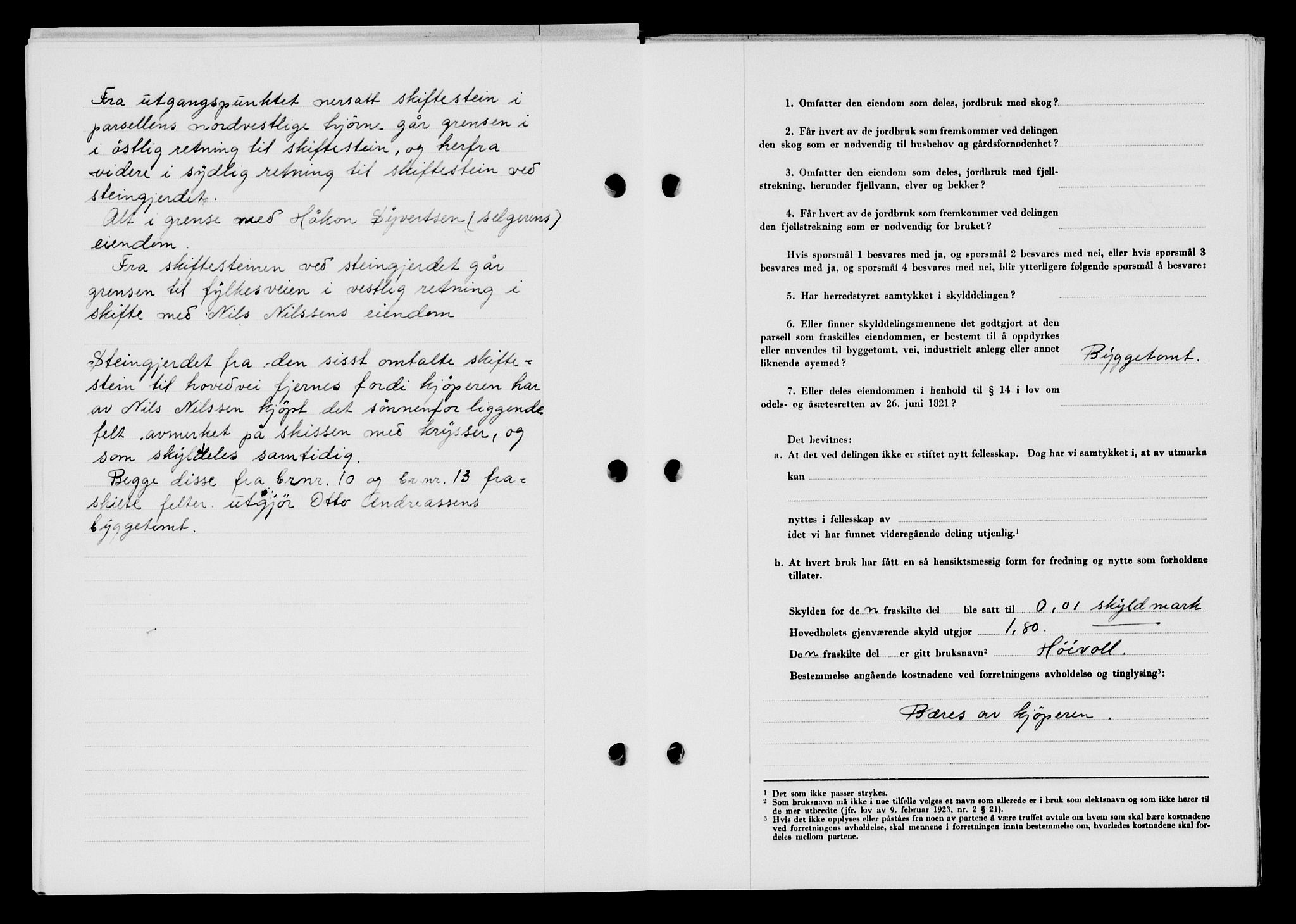 Lyngdal sorenskriveri, AV/SAK-1221-0004/G/Gb/L0663: Mortgage book no. A IX, 1948-1949, Diary no: : 279/1949