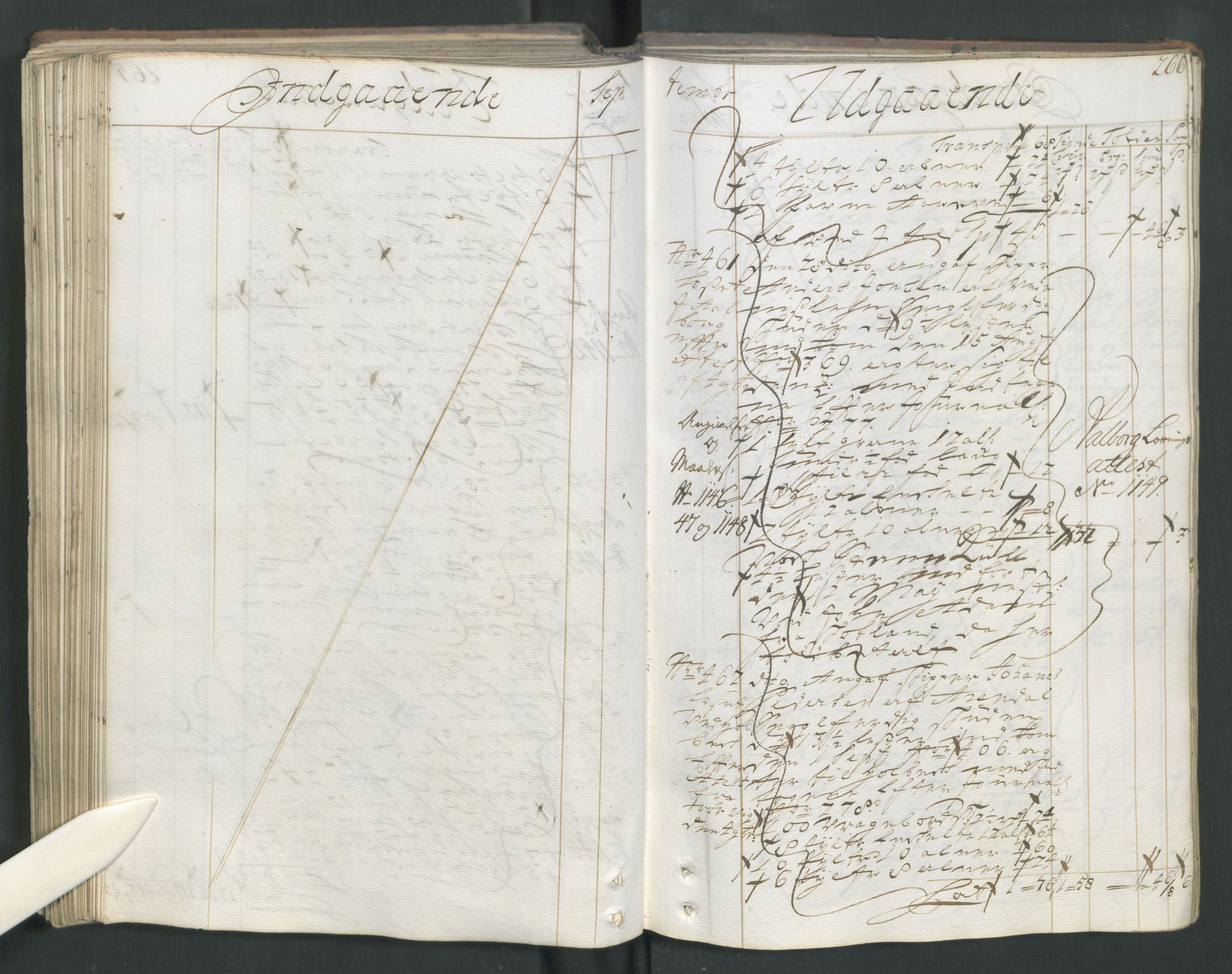 Generaltollkammeret, tollregnskaper, AV/RA-EA-5490/R15/L0013/0001: Tollregnskaper Arendal / Hovedtollbok, 1733, p. 265b-266a