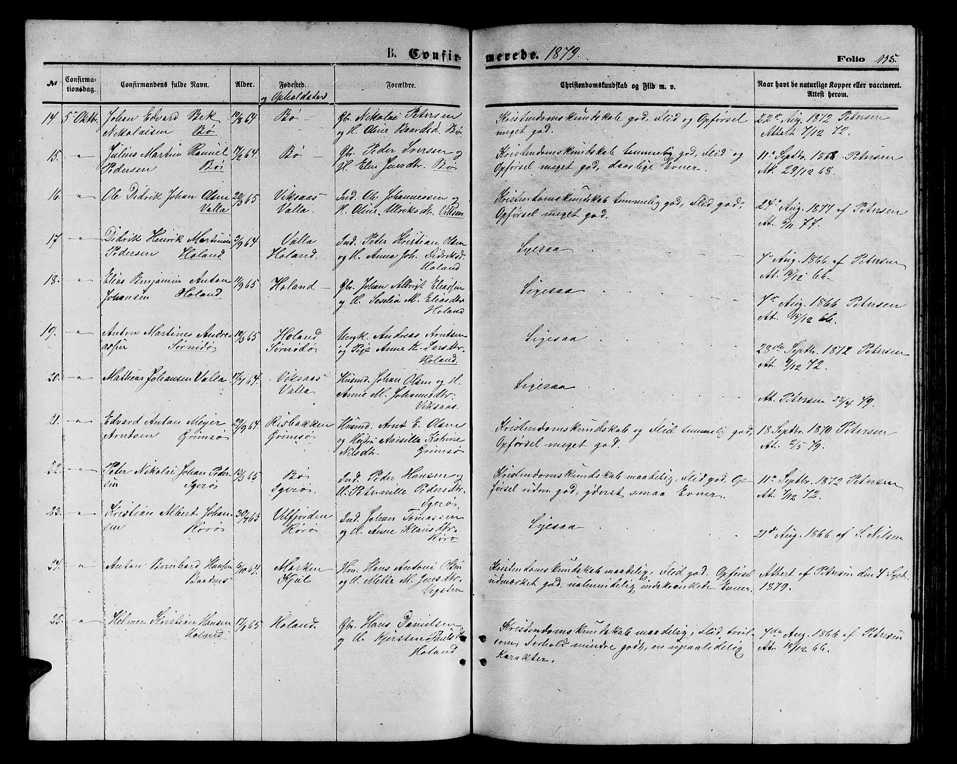 Ministerialprotokoller, klokkerbøker og fødselsregistre - Nordland, AV/SAT-A-1459/816/L0252: Parish register (copy) no. 816C02, 1871-1885, p. 115