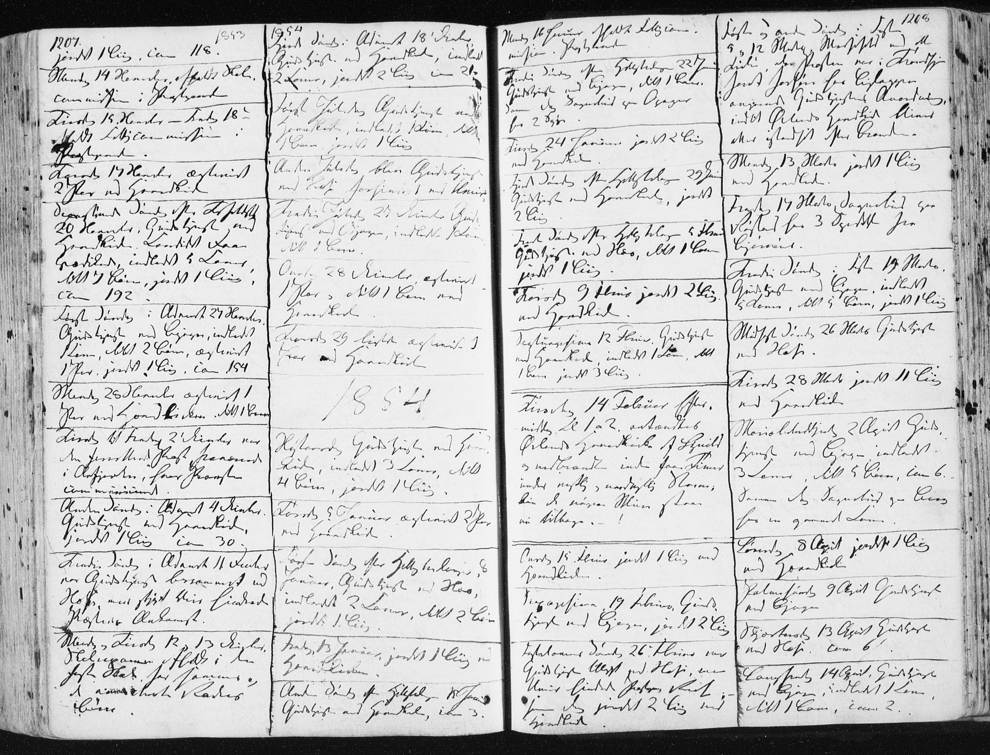 Ministerialprotokoller, klokkerbøker og fødselsregistre - Sør-Trøndelag, SAT/A-1456/659/L0736: Parish register (official) no. 659A06, 1842-1856, p. 1207-1208