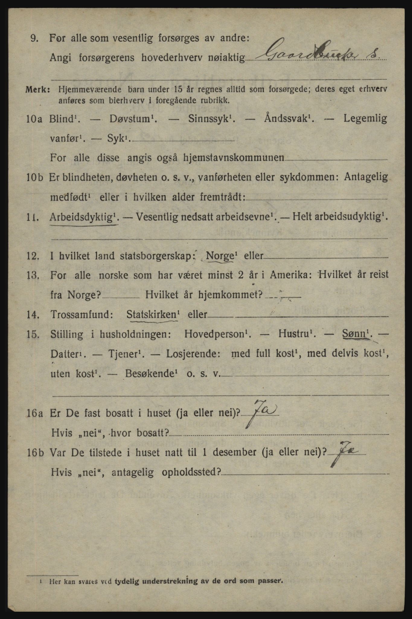 SAO, 1920 census for Skjeberg, 1920, p. 8874