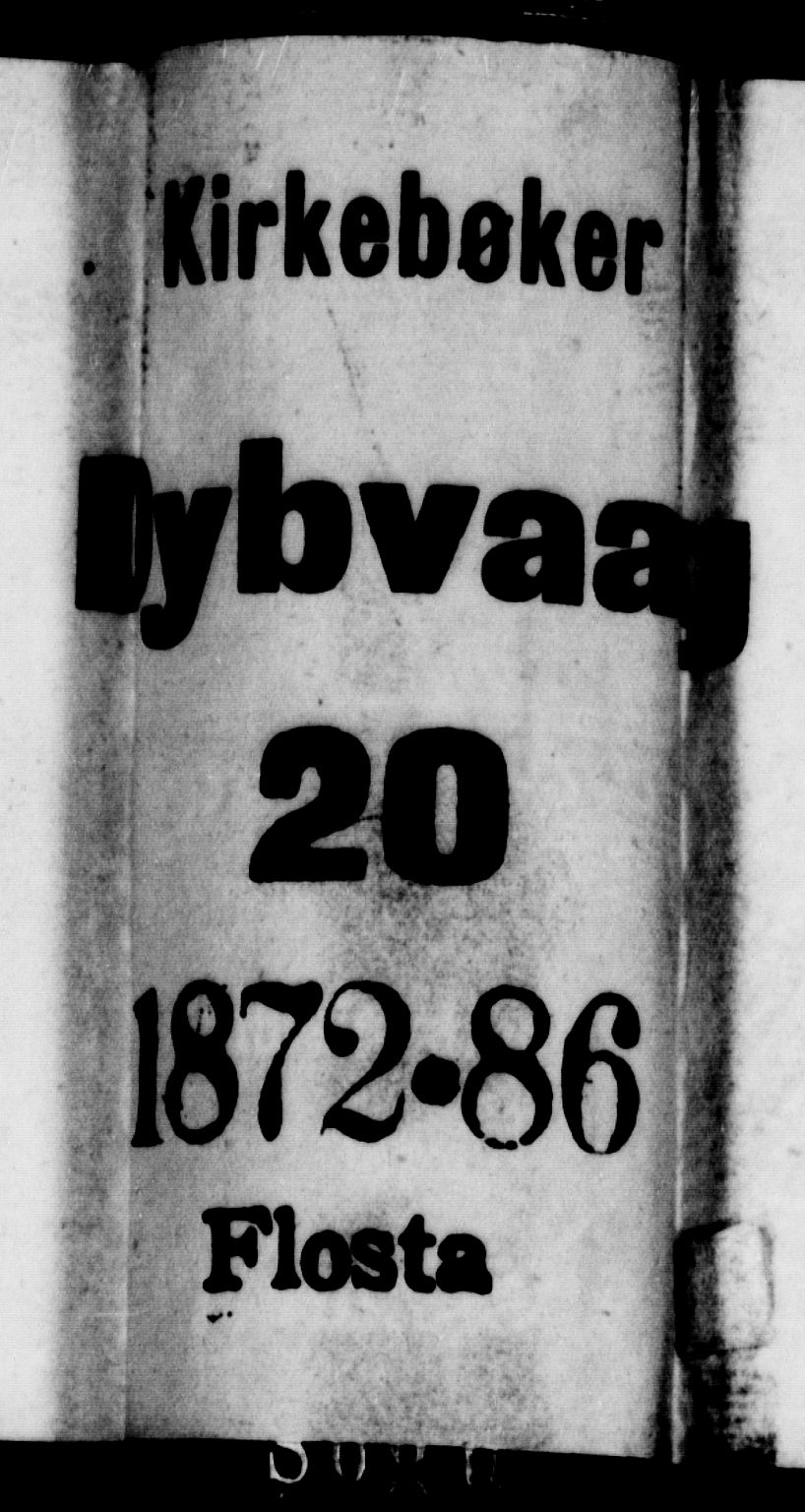 Dypvåg sokneprestkontor, SAK/1111-0007/F/Fb/Fbb/L0003: Parish register (copy) no. B 3, 1872-1886