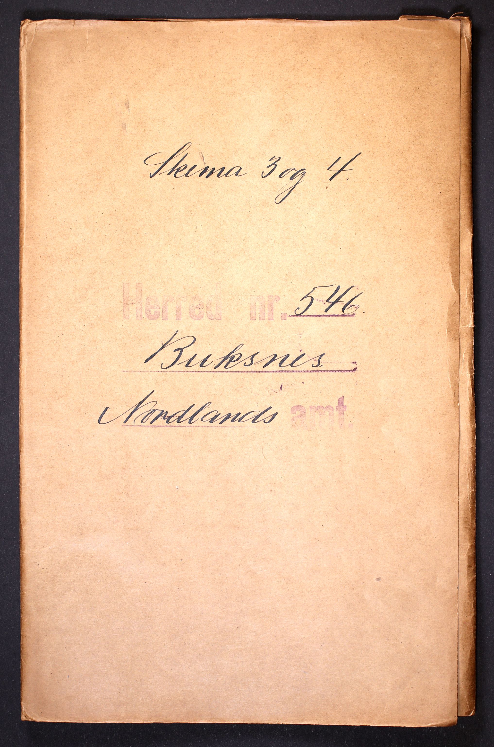RA, 1910 census for Buksnes, 1910, p. 1