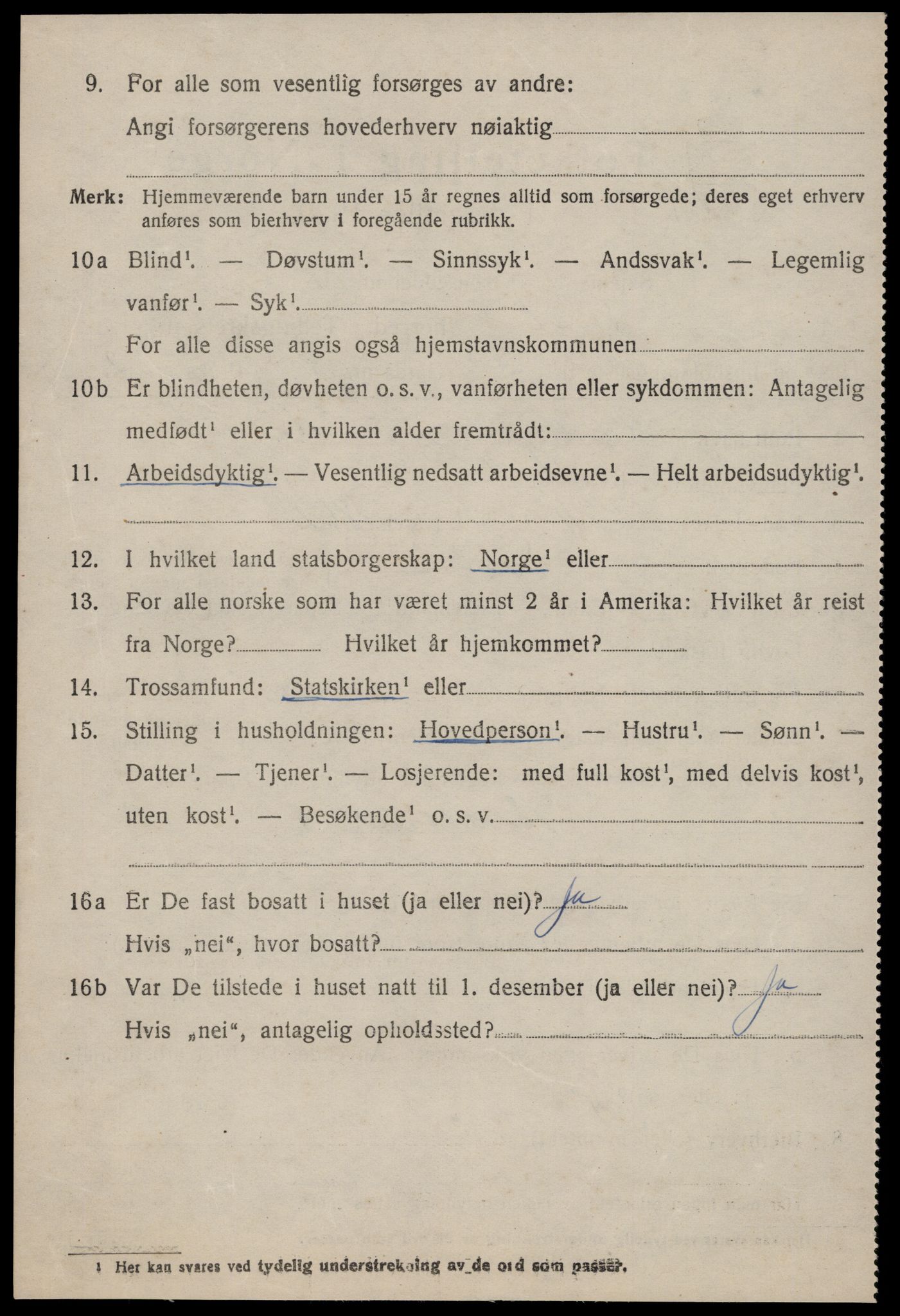 SAT, 1920 census for Sylte, 1920, p. 582