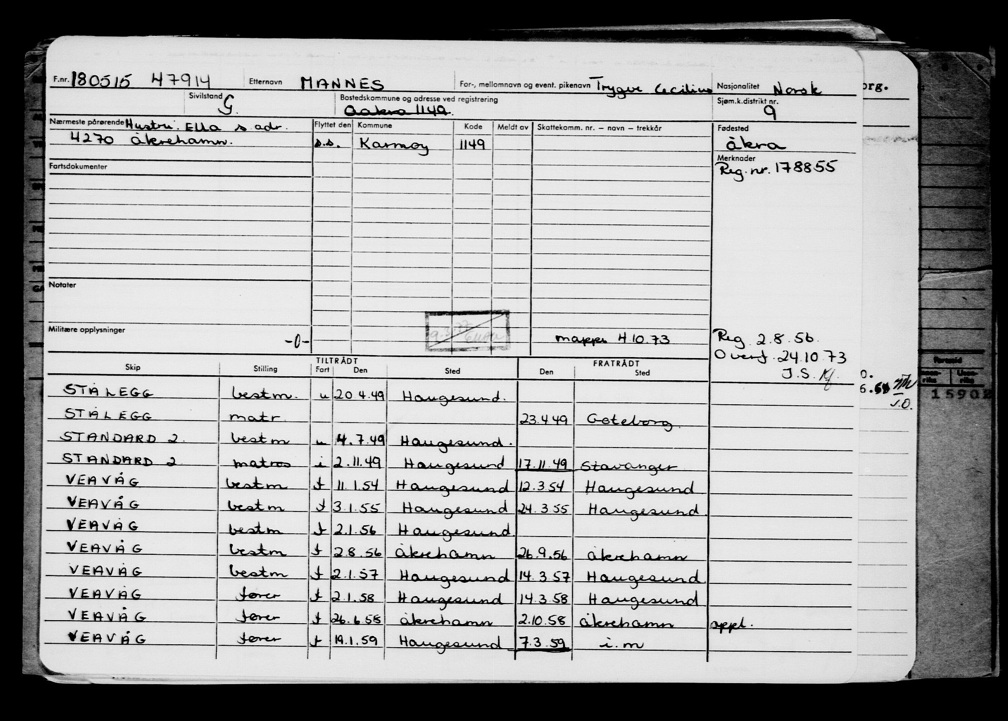 Direktoratet for sjømenn, AV/RA-S-3545/G/Gb/L0129: Hovedkort, 1915, p. 757