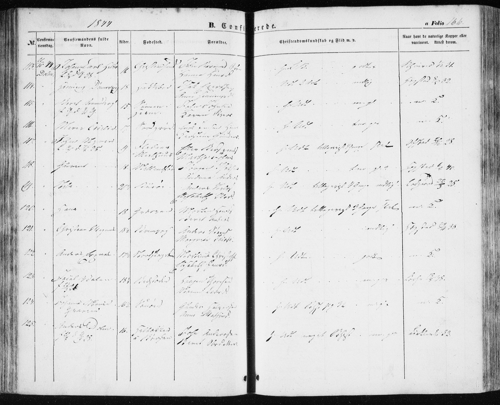 Ministerialprotokoller, klokkerbøker og fødselsregistre - Sør-Trøndelag, SAT/A-1456/634/L0529: Parish register (official) no. 634A05, 1843-1851, p. 166