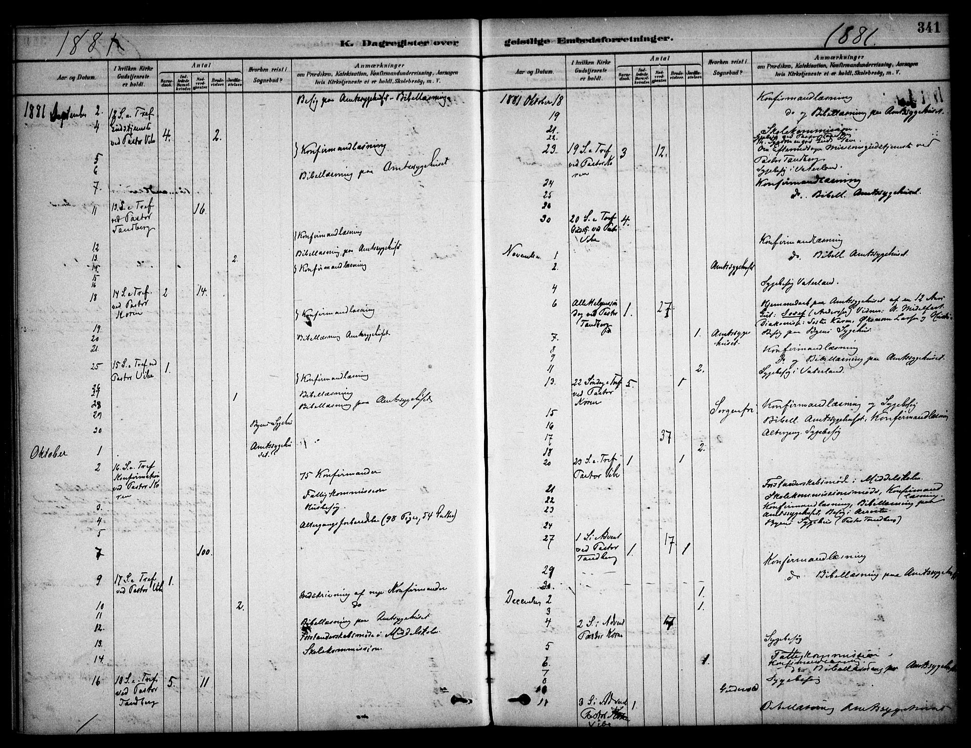 Østre Fredrikstad prestekontor Kirkebøker, AV/SAO-A-10907/F/Fa/L0001: Parish register (official) no. 1, 1878-1982, p. 341