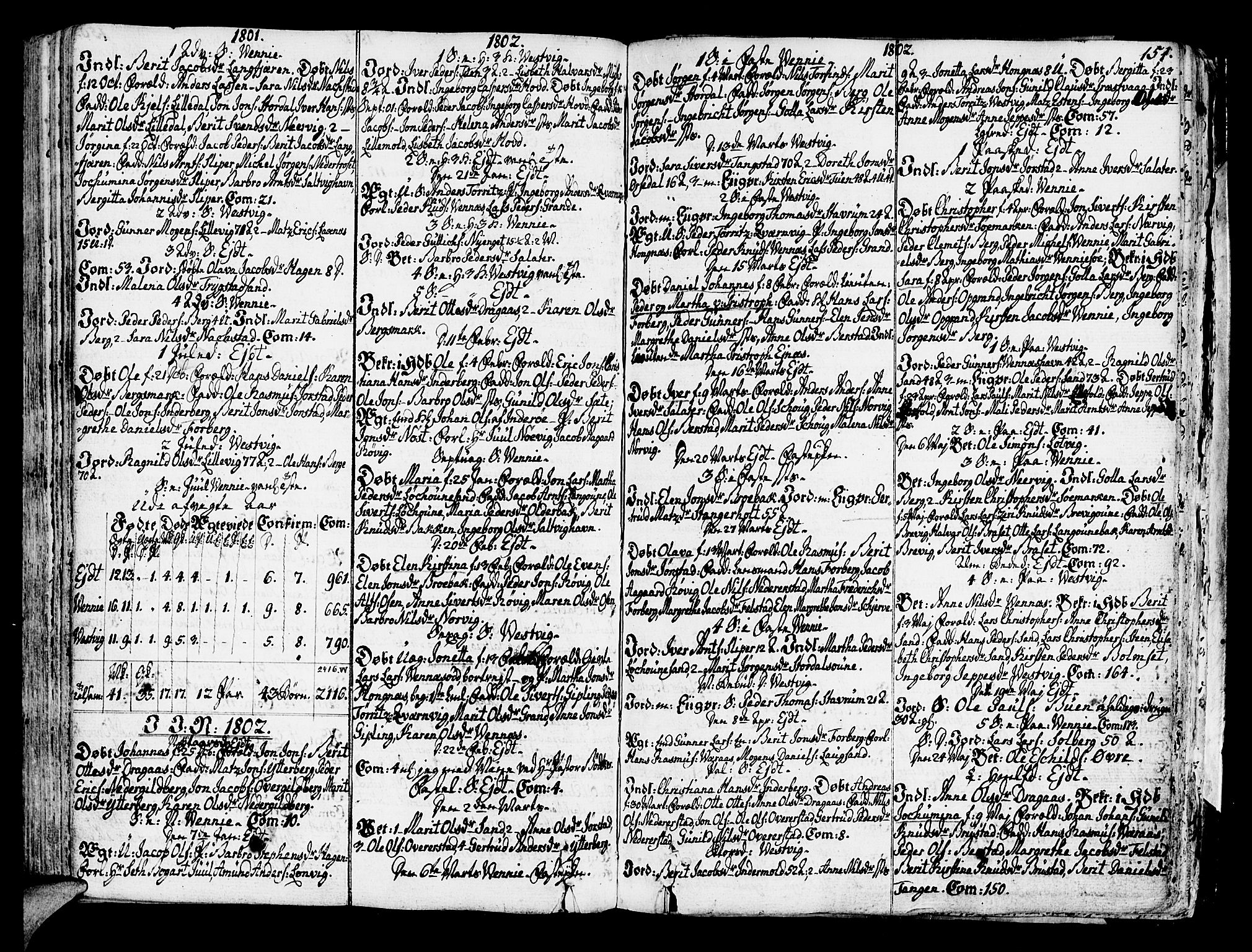 Ministerialprotokoller, klokkerbøker og fødselsregistre - Nord-Trøndelag, SAT/A-1458/722/L0216: Parish register (official) no. 722A03, 1756-1816, p. 151