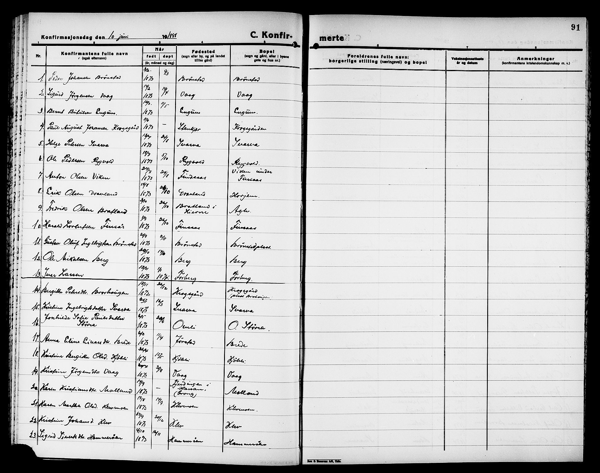 Ministerialprotokoller, klokkerbøker og fødselsregistre - Nord-Trøndelag, SAT/A-1458/749/L0487: Parish register (official) no. 749D03, 1887-1902, p. 91