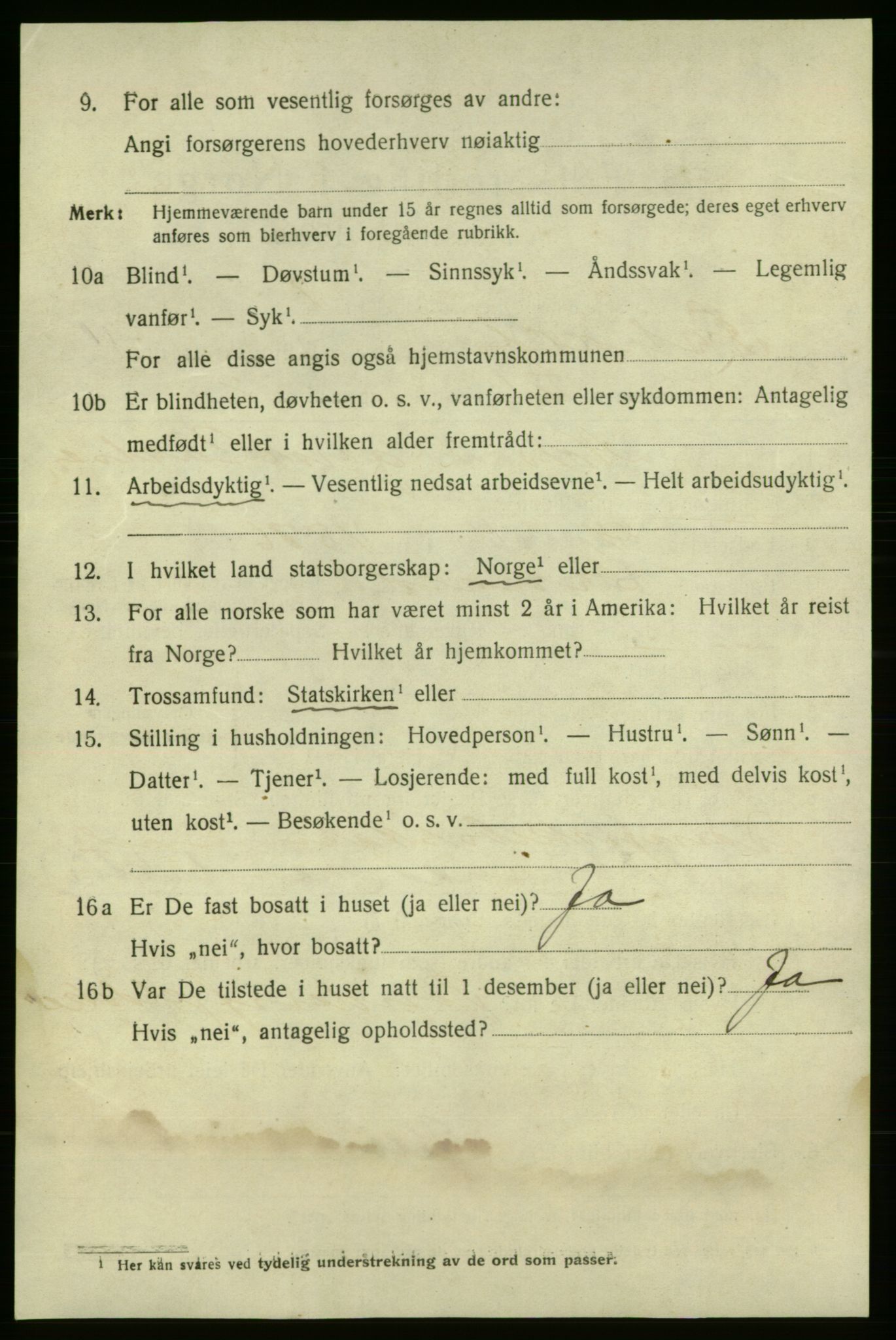 SAO, 1920 census for Fredrikshald, 1920, p. 19408