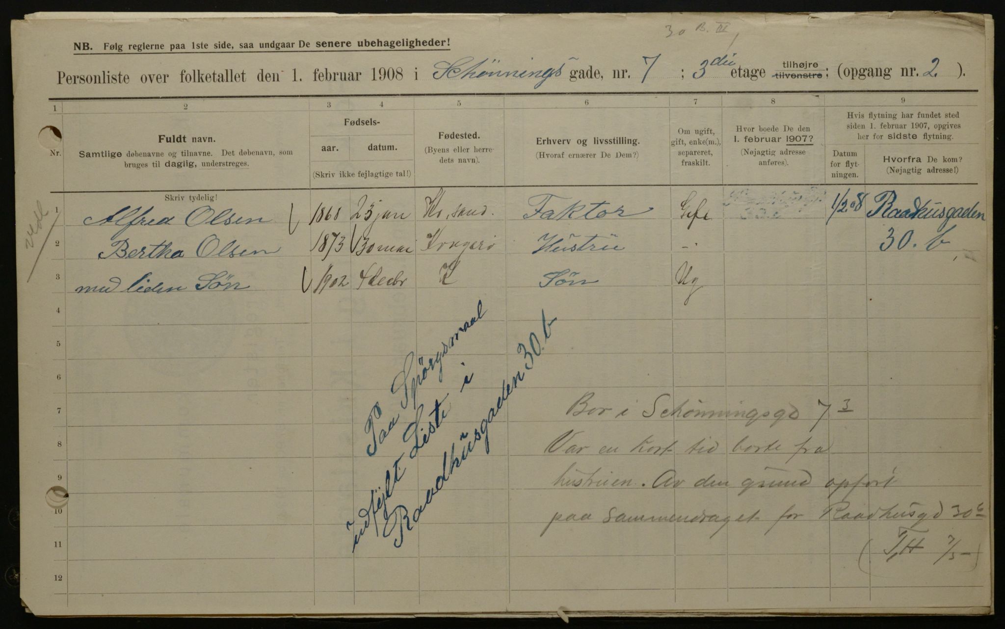 OBA, Municipal Census 1908 for Kristiania, 1908, p. 77871