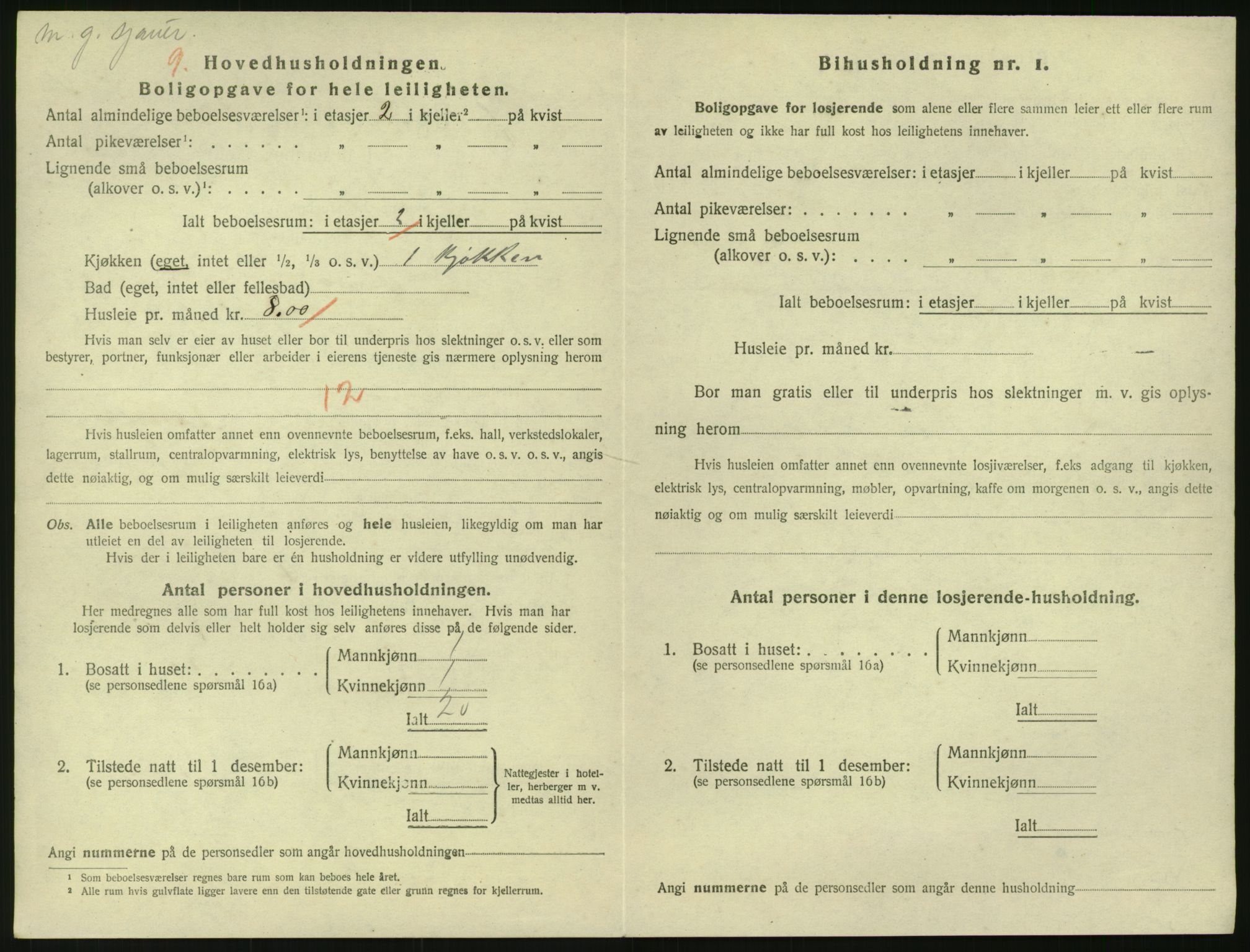 SAK, 1920 census for Risør, 1920, p. 1482