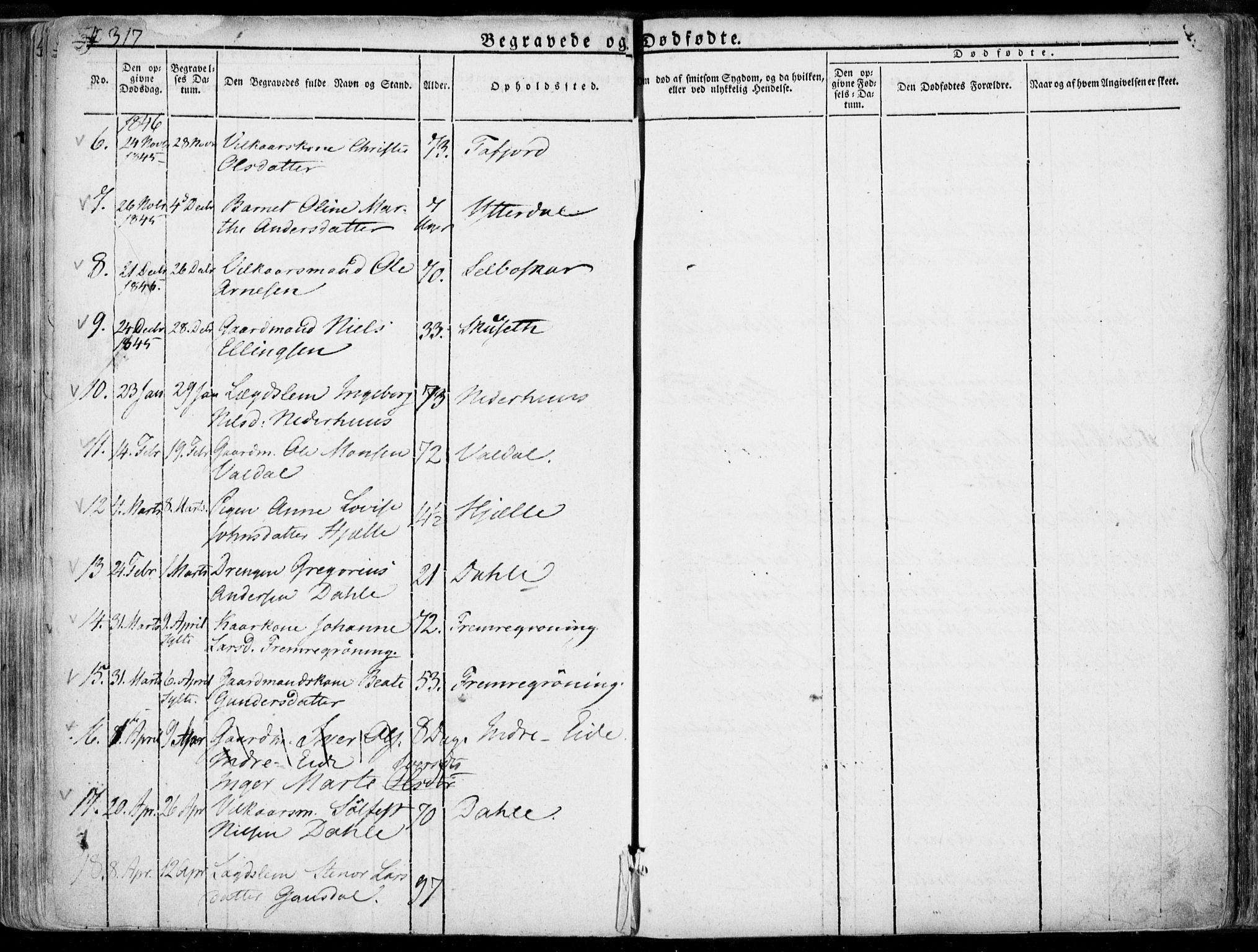 Ministerialprotokoller, klokkerbøker og fødselsregistre - Møre og Romsdal, SAT/A-1454/519/L0248: Parish register (official) no. 519A07, 1829-1860, p. 317