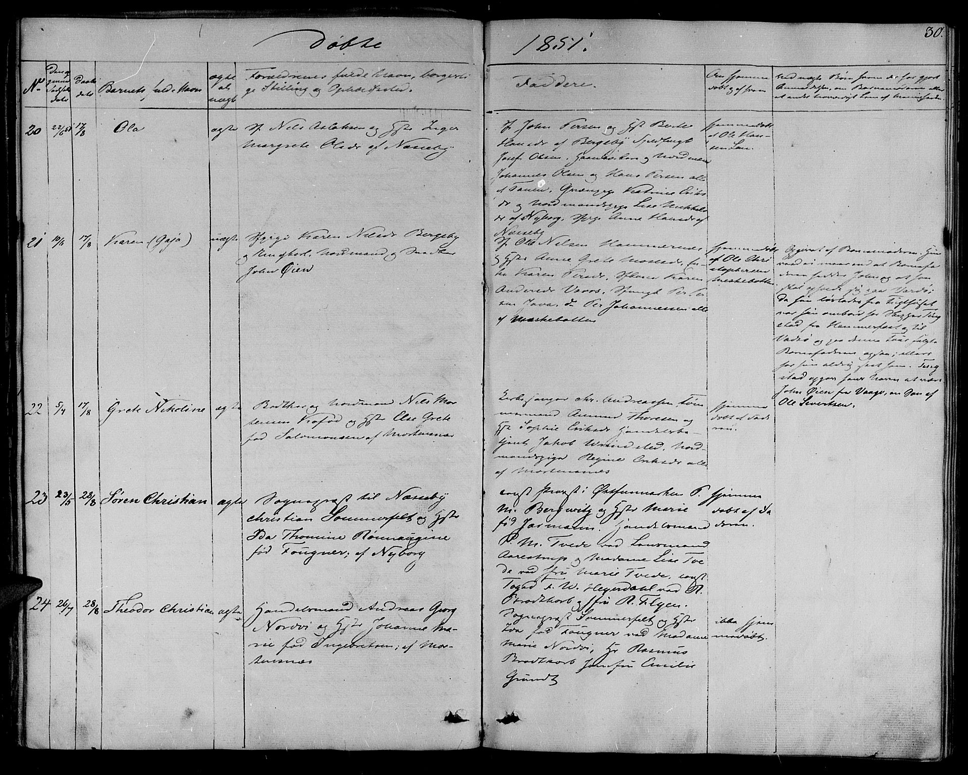 Nesseby sokneprestkontor, SATØ/S-1330/H/Ha/L0001kirke: Parish register (official) no. 1, 1838-1855, p. 30