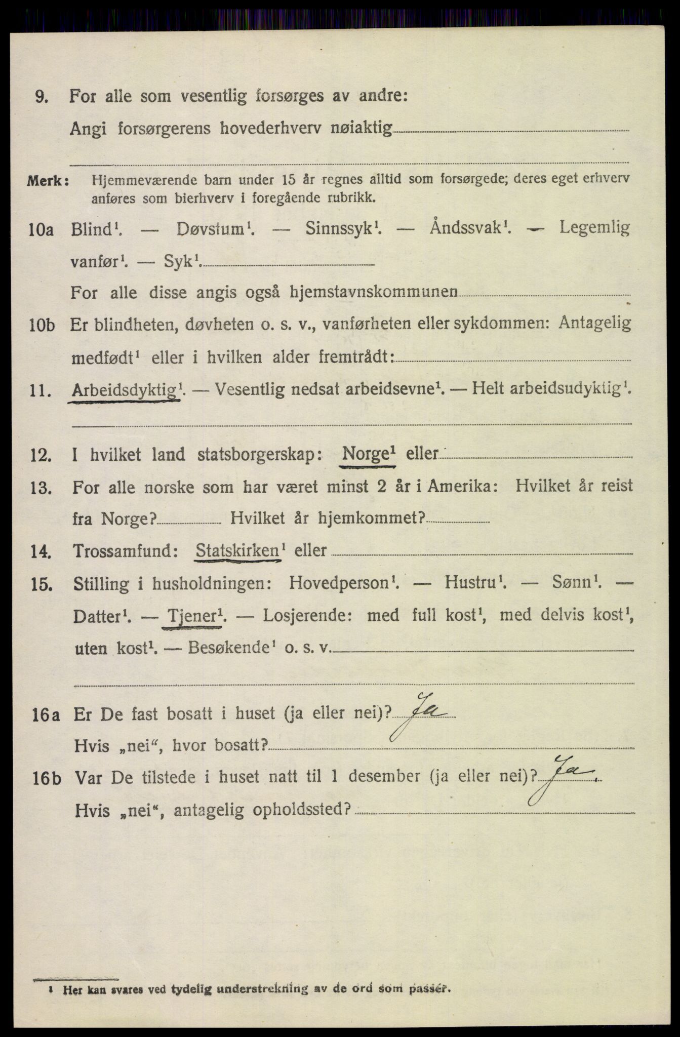 SAH, 1920 census for Tolga, 1920, p. 7146