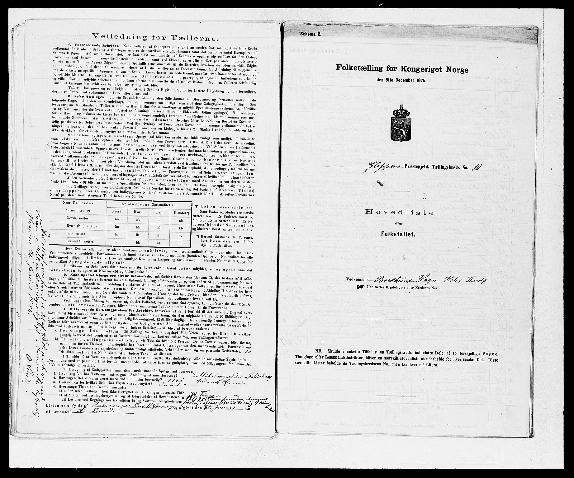 SAB, 1875 Census for 1445P Gloppen, 1875, p. 22