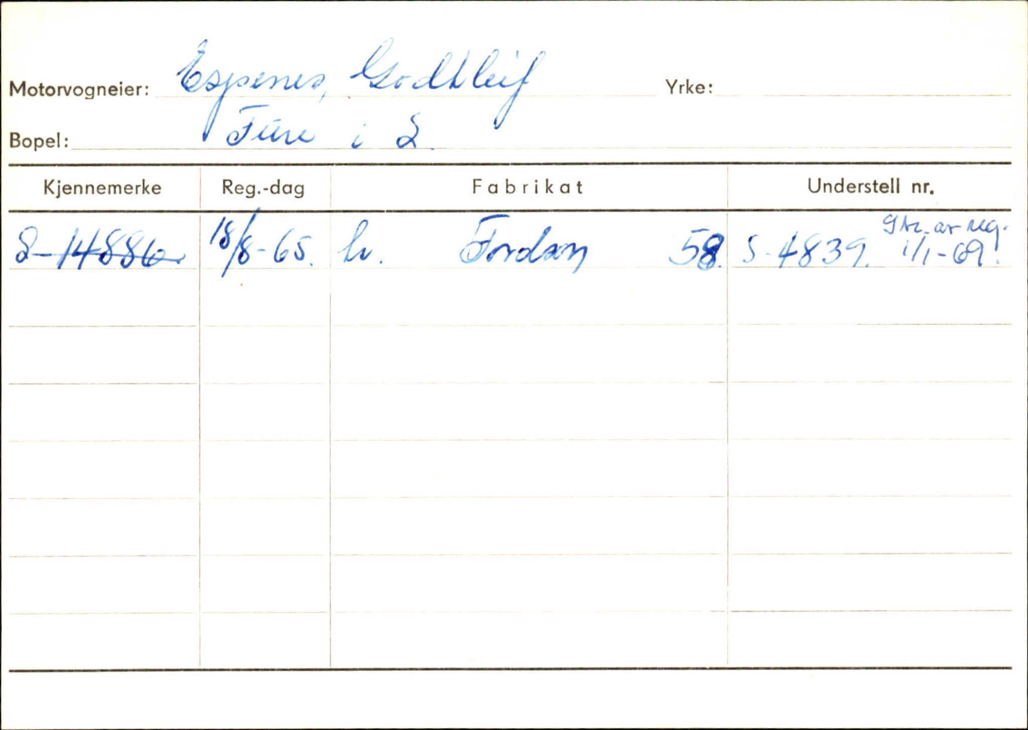 Statens vegvesen, Sogn og Fjordane vegkontor, AV/SAB-A-5301/4/F/L0132: Eigarregister Askvoll A-Å. Balestrand A-Å, 1945-1975, p. 237