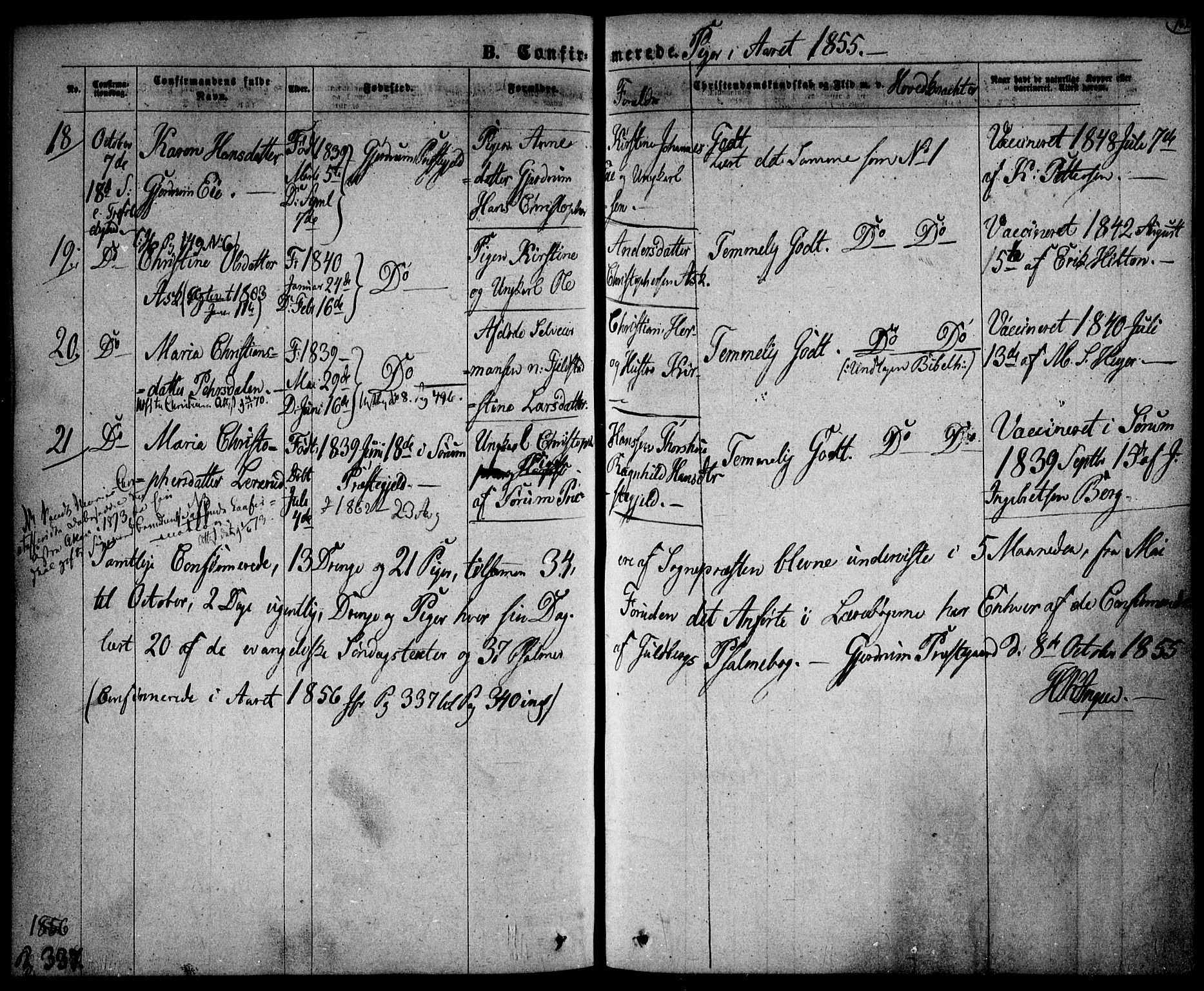 Gjerdrum prestekontor Kirkebøker, SAO/A-10412b/F/Fa/L0006: Parish register (official) no. I 6, 1845-1856, p. 162