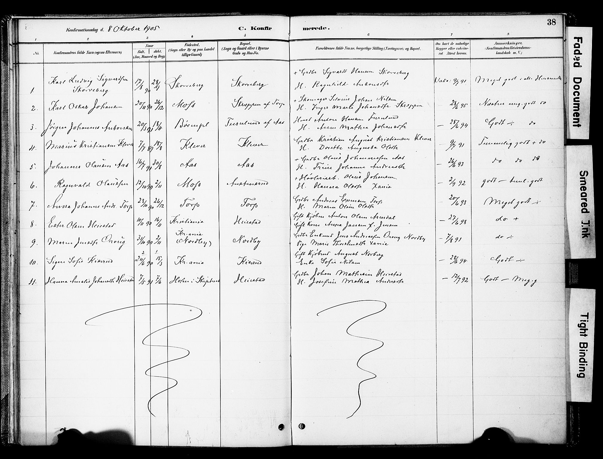 Spydeberg prestekontor Kirkebøker, AV/SAO-A-10924/F/Fc/L0001: Parish register (official) no. III 1, 1886-1907, p. 38