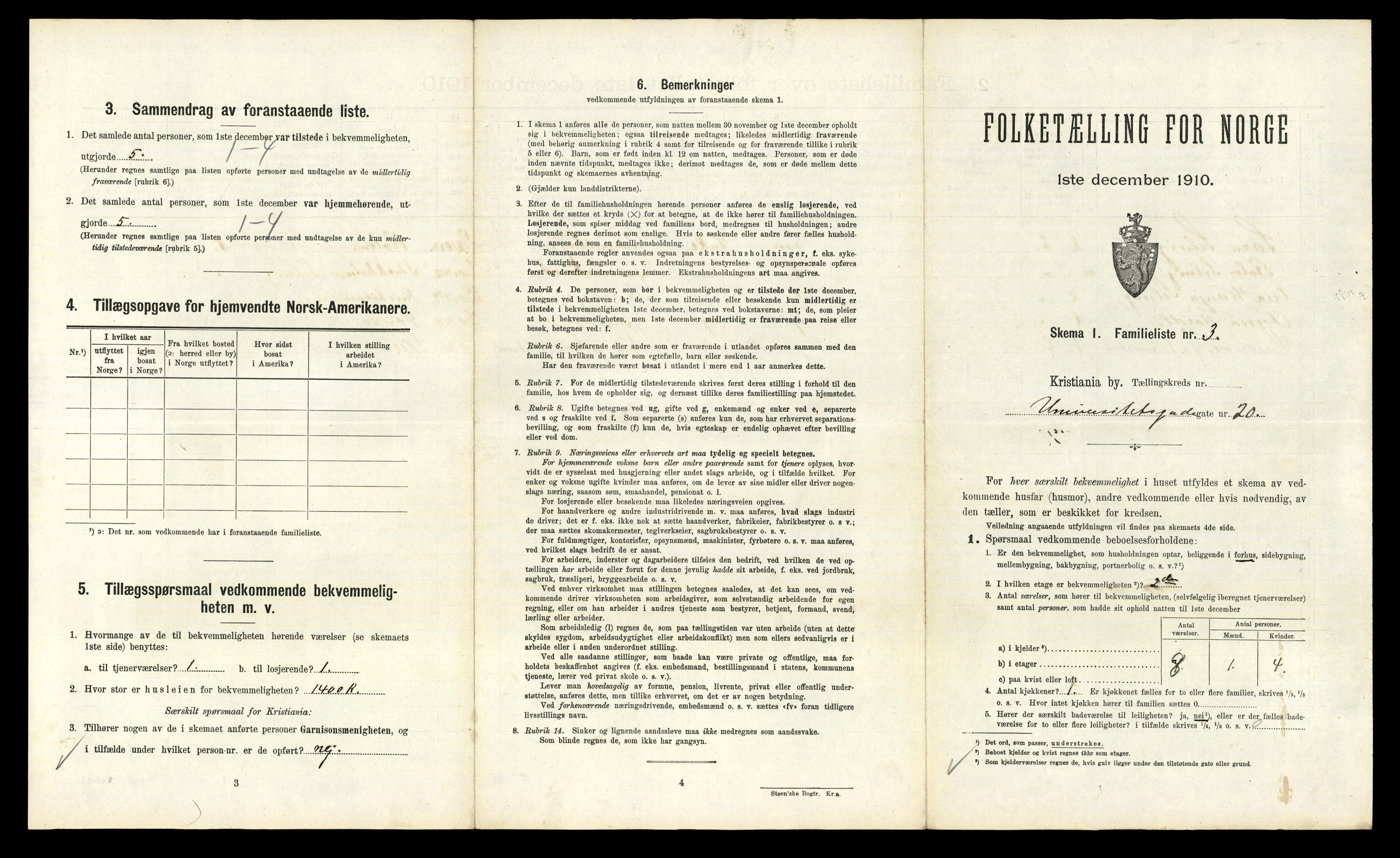 RA, 1910 census for Kristiania, 1910, p. 115073