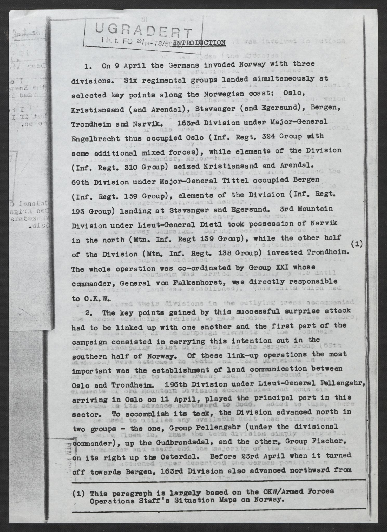 Forsvaret, Forsvarets krigshistoriske avdeling, AV/RA-RAFA-2017/Y/Yg/L0215: II-C-11-2150-2152  -  Weserübung.  Angrepet på Norge., 1940-1945, p. 519