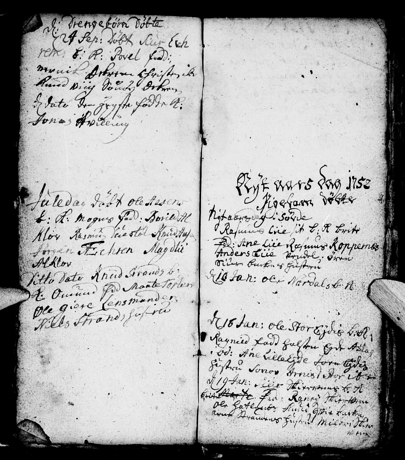 Ministerialprotokoller, klokkerbøker og fødselsregistre - Møre og Romsdal, SAT/A-1454/501/L0001: Parish register (official) no. 501A01, 1742-1760