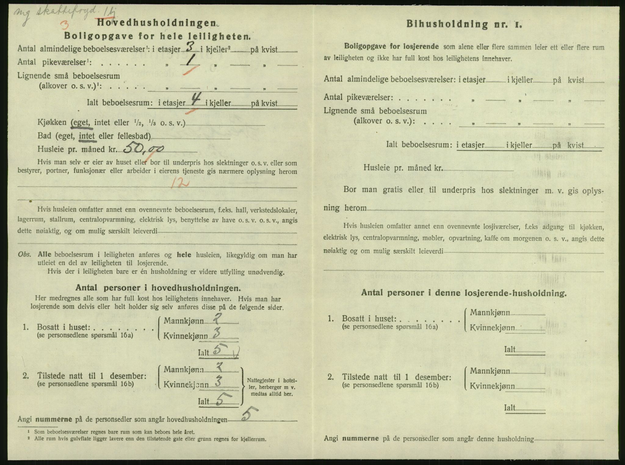 SAT, 1920 census for Steinkjer, 1920, p. 1249