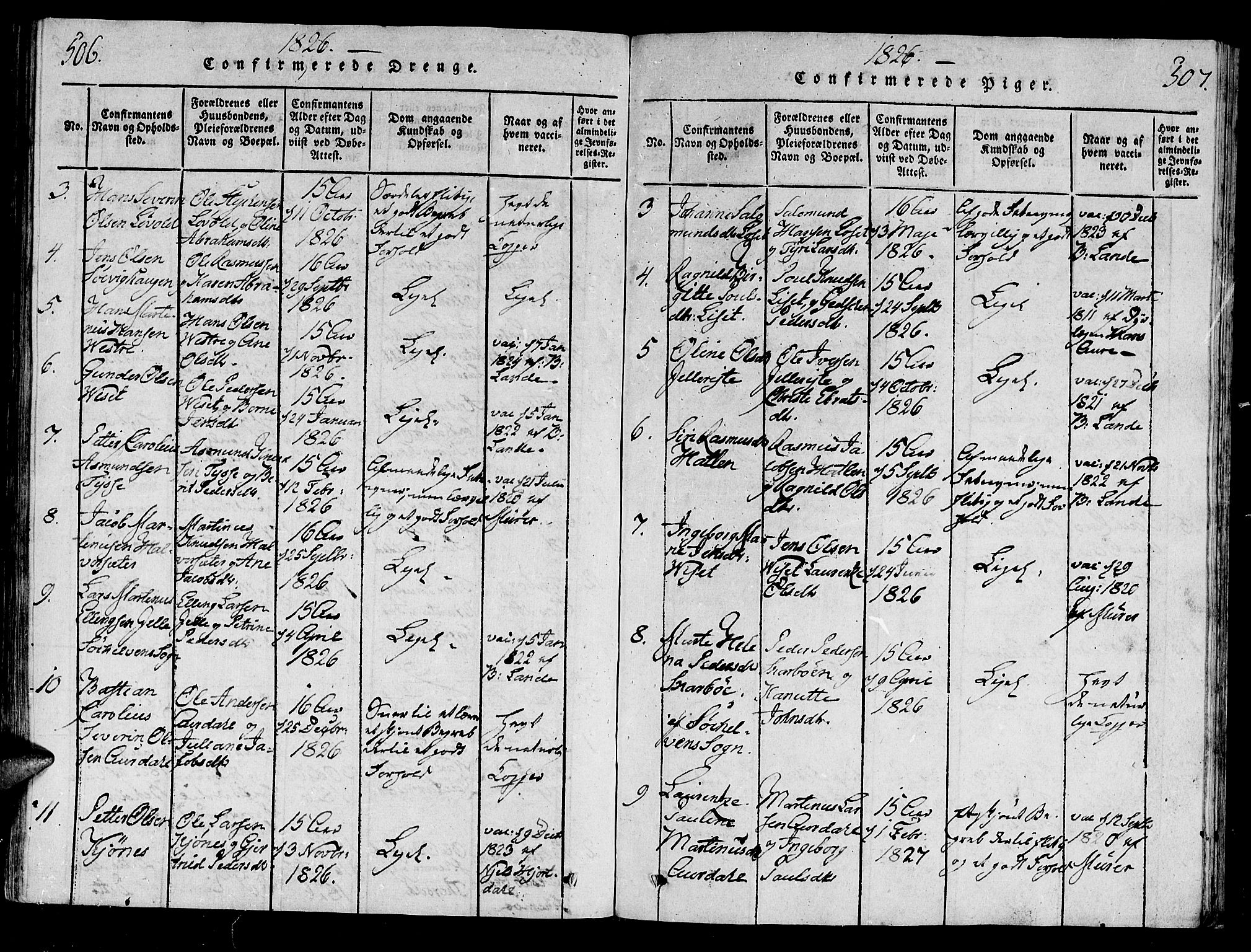 Ministerialprotokoller, klokkerbøker og fødselsregistre - Møre og Romsdal, SAT/A-1454/522/L0310: Parish register (official) no. 522A05, 1816-1832, p. 506-507