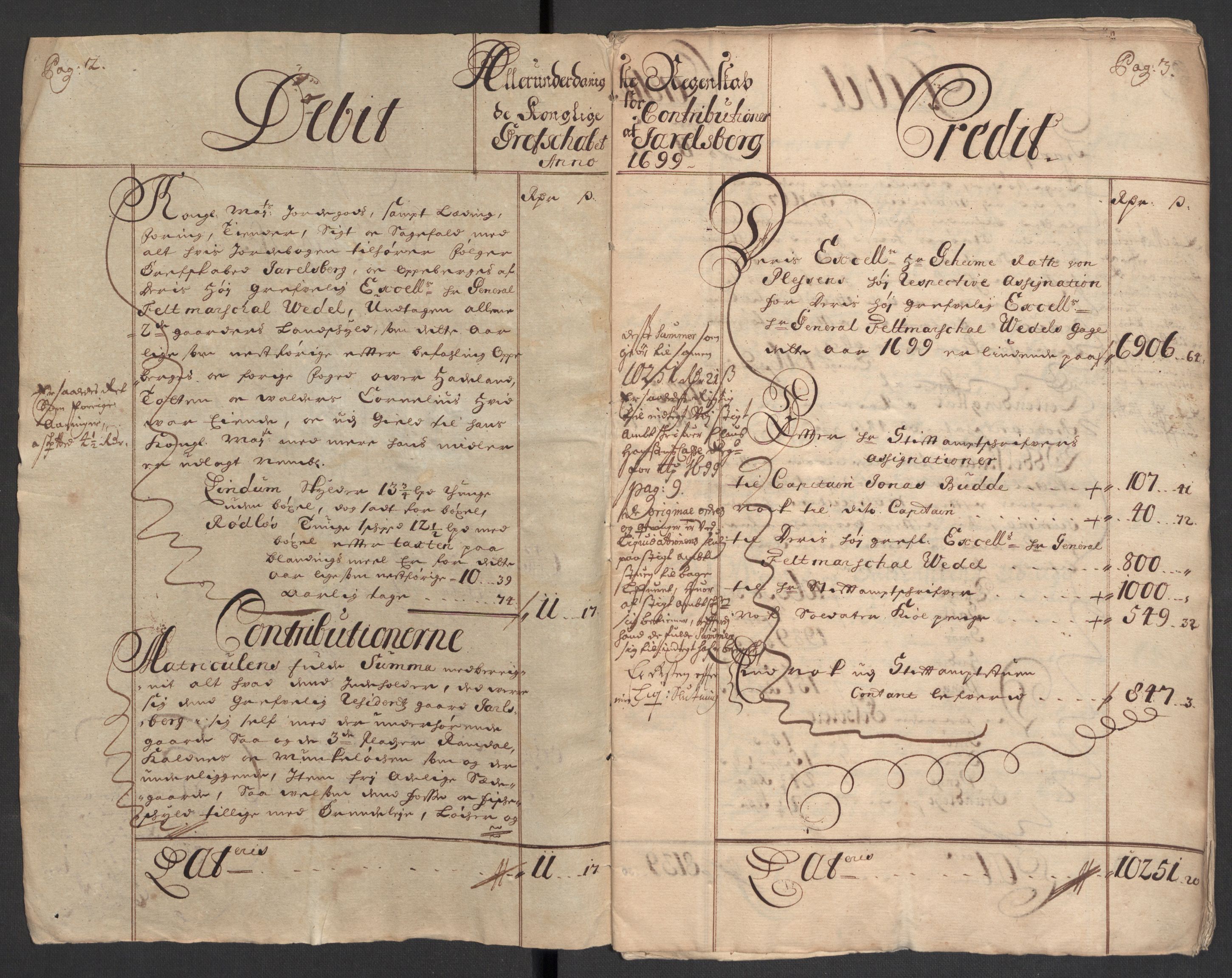 Rentekammeret inntil 1814, Reviderte regnskaper, Fogderegnskap, RA/EA-4092/R32/L1868: Fogderegnskap Jarlsberg grevskap, 1697-1699, p. 231