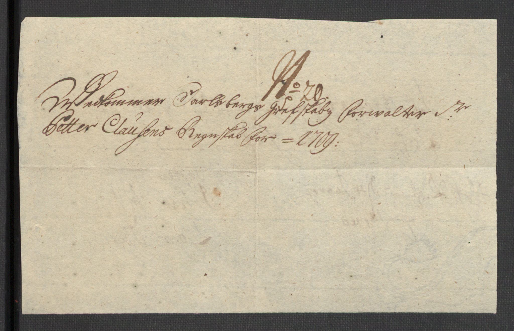 Rentekammeret inntil 1814, Reviderte regnskaper, Fogderegnskap, AV/RA-EA-4092/R32/L1874: Fogderegnskap Jarlsberg grevskap, 1709, p. 174