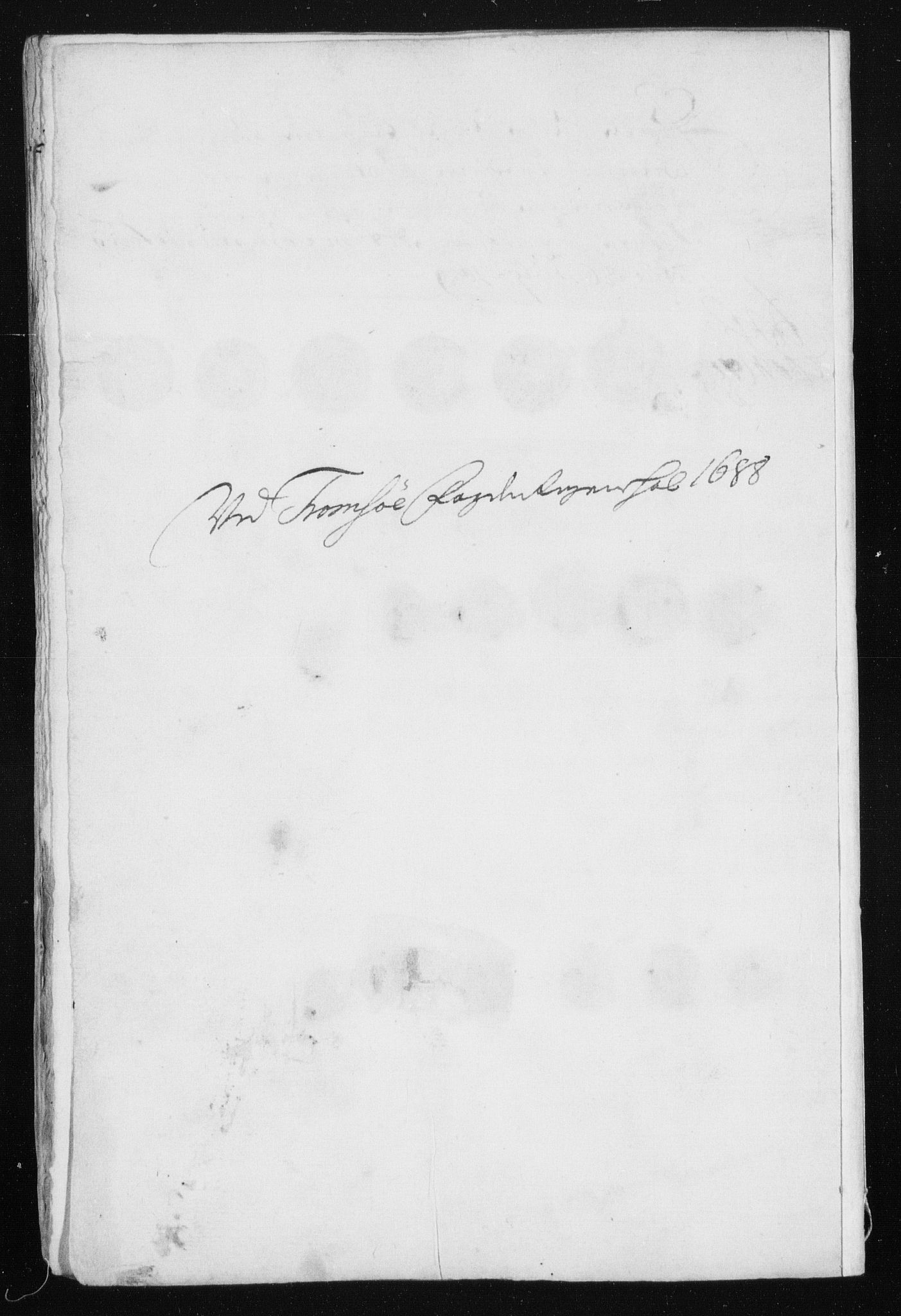 Rentekammeret inntil 1814, Reviderte regnskaper, Stiftamtstueregnskaper, Trondheim stiftamt og Nordland amt, AV/RA-EA-6044/R/Rh/L0012: Nordland amt, 1688