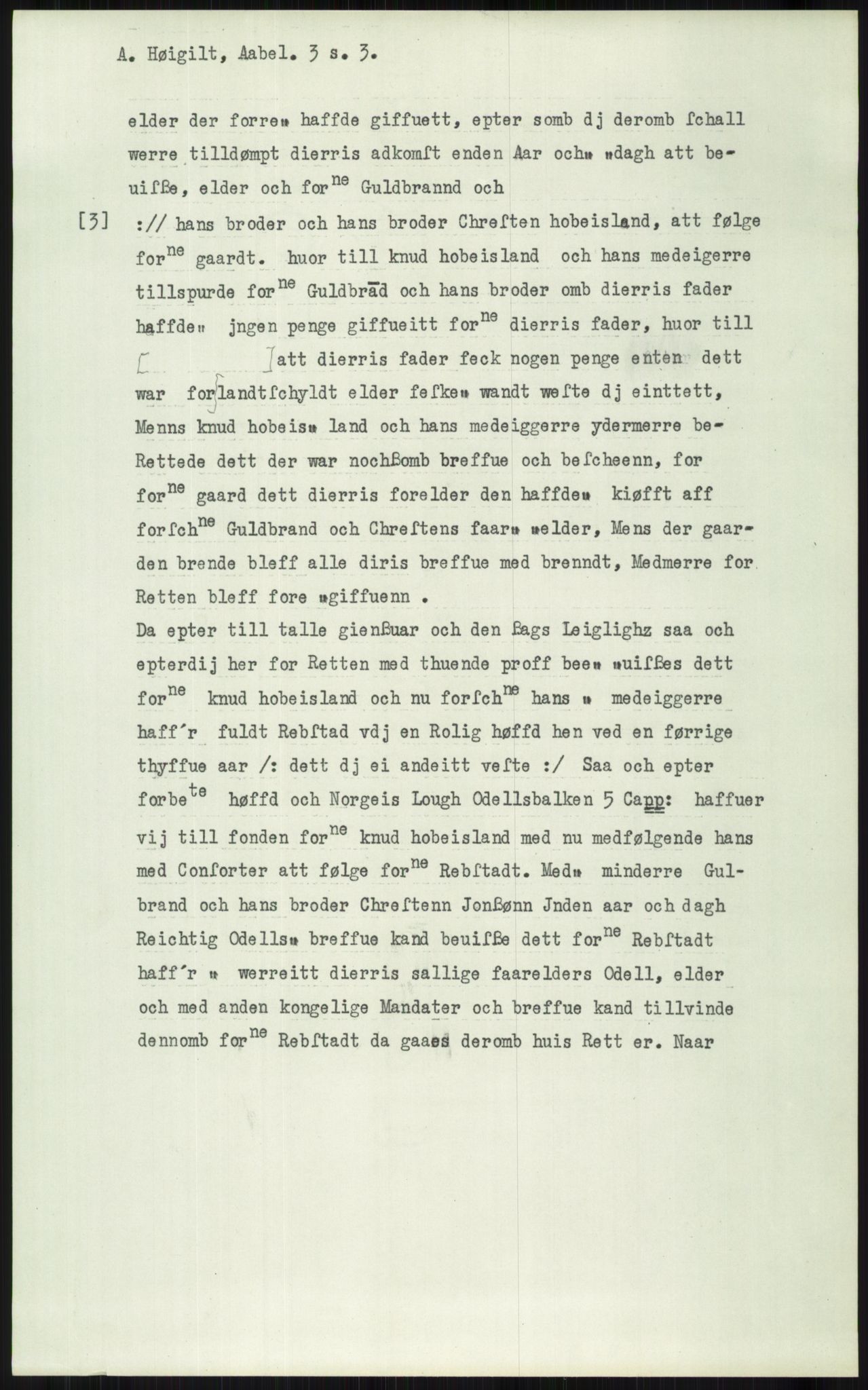 Samlinger til kildeutgivelse, Diplomavskriftsamlingen, AV/RA-EA-4053/H/Ha, p. 3278