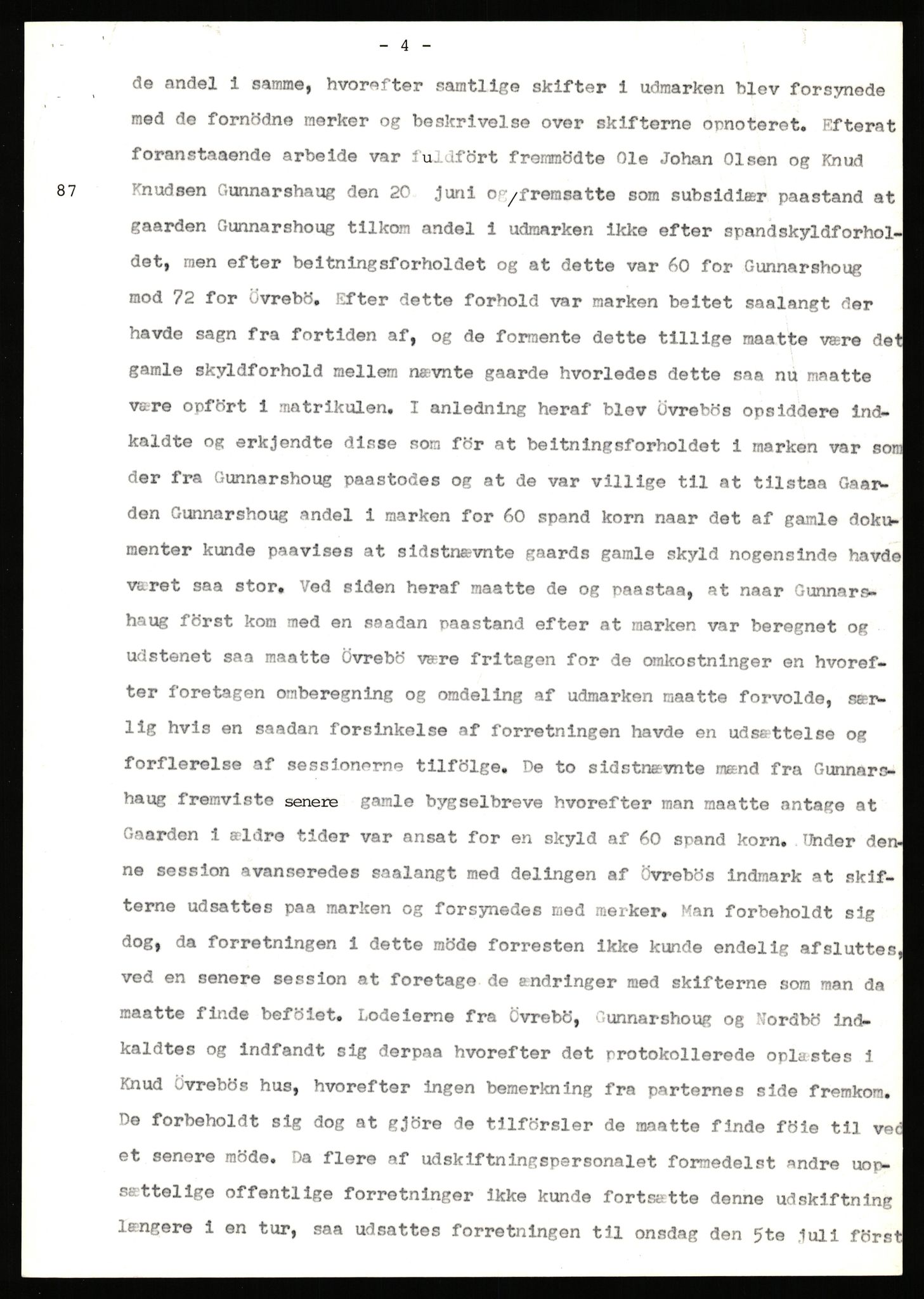 Statsarkivet i Stavanger, AV/SAST-A-101971/03/Y/Yj/L0028: Avskrifter sortert etter gårdsnavn: Gudla - Haga i Håland, 1750-1930, p. 63