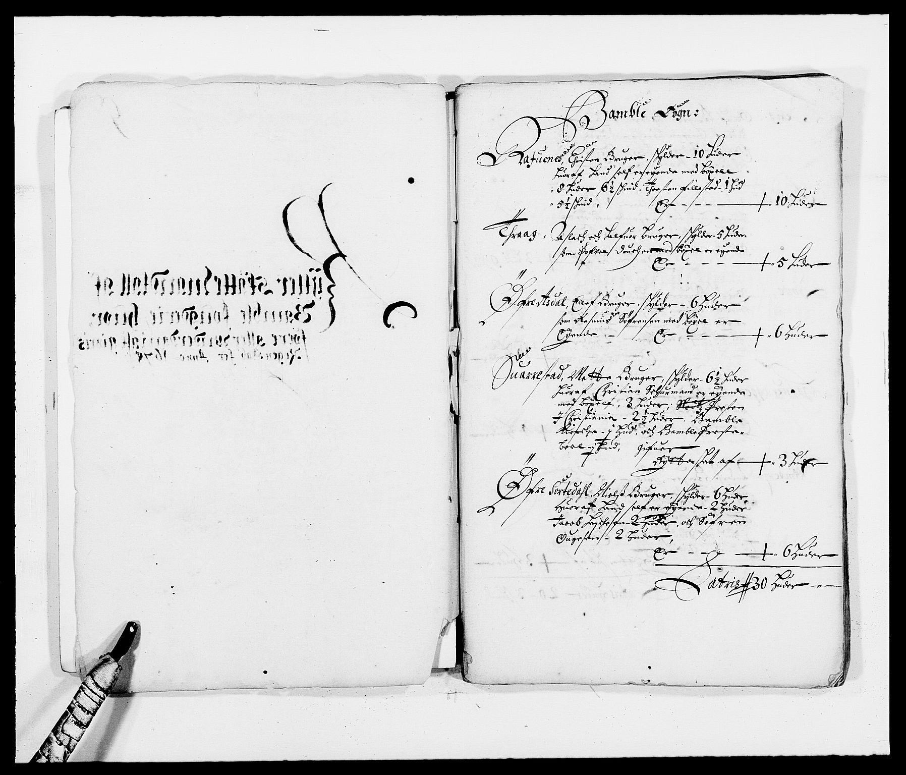 Rentekammeret inntil 1814, Reviderte regnskaper, Fogderegnskap, RA/EA-4092/R34/L2044: Fogderegnskap Bamble, 1678-1679, p. 121