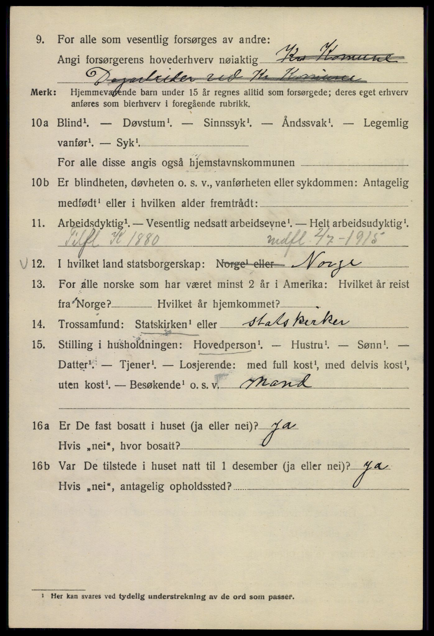 SAO, 1920 census for Kristiania, 1920, p. 611674