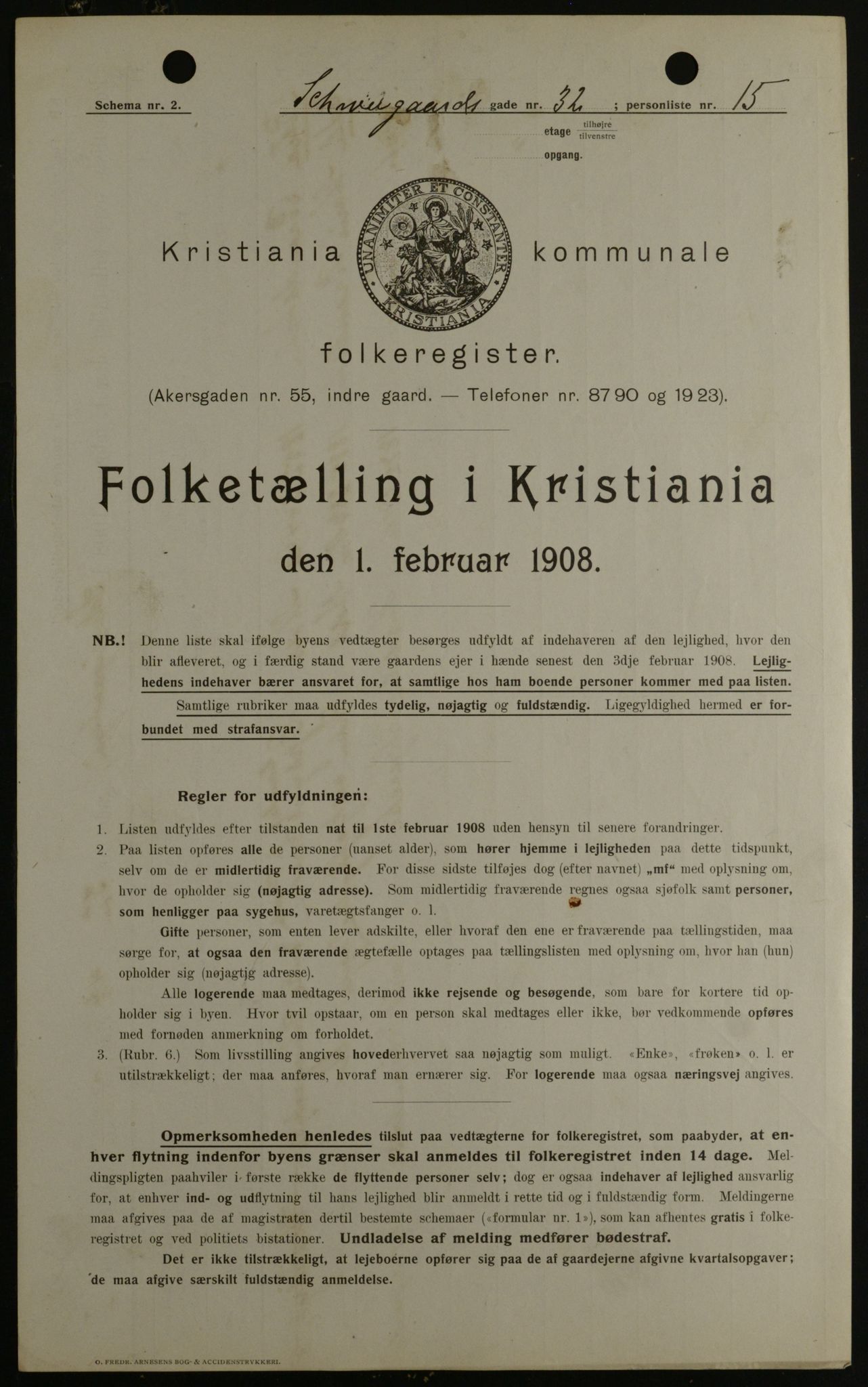 OBA, Municipal Census 1908 for Kristiania, 1908, p. 81781