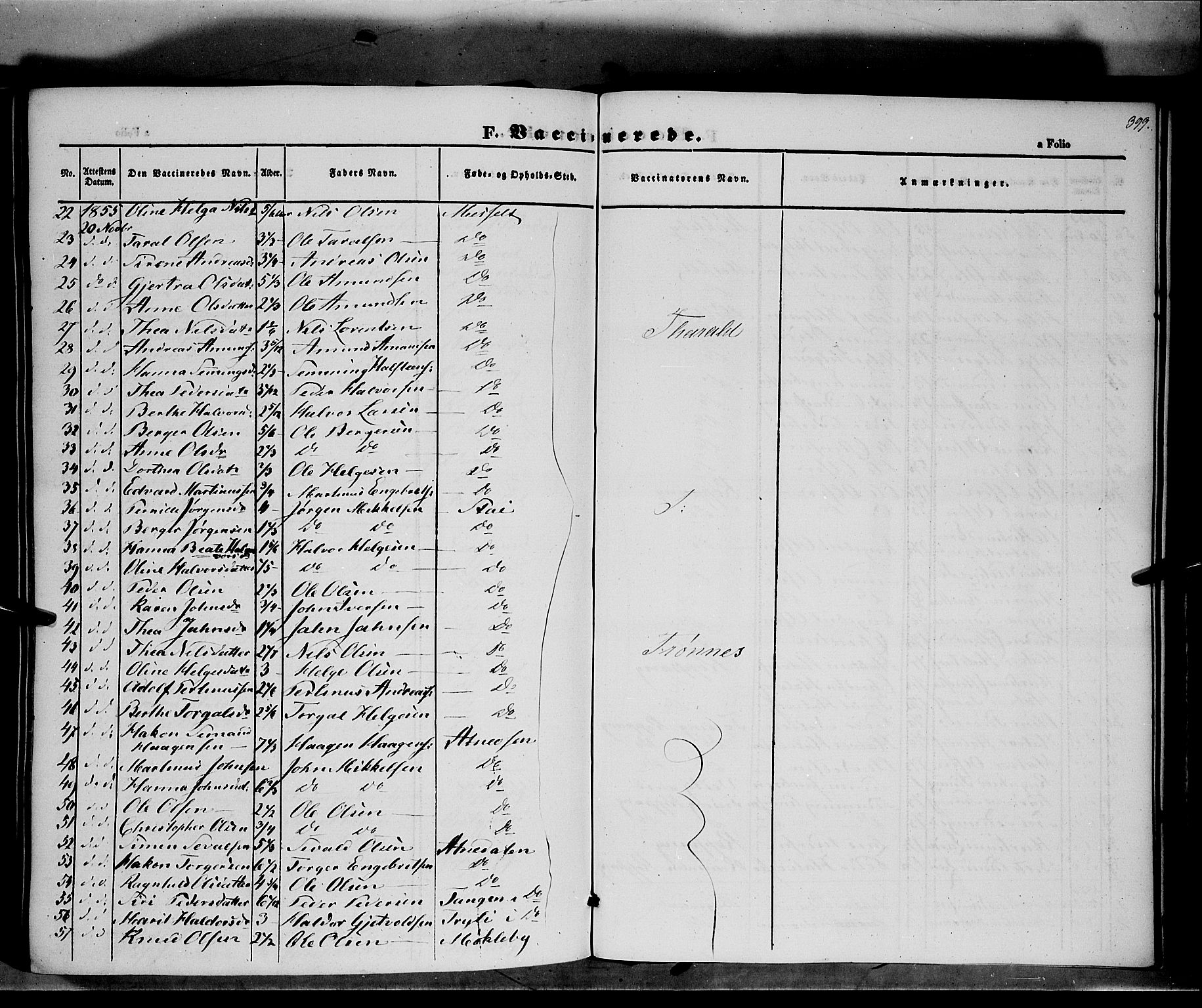 Åmot prestekontor, Hedmark, AV/SAH-PREST-056/H/Ha/Haa/L0006: Parish register (official) no. 6, 1842-1861, p. 399