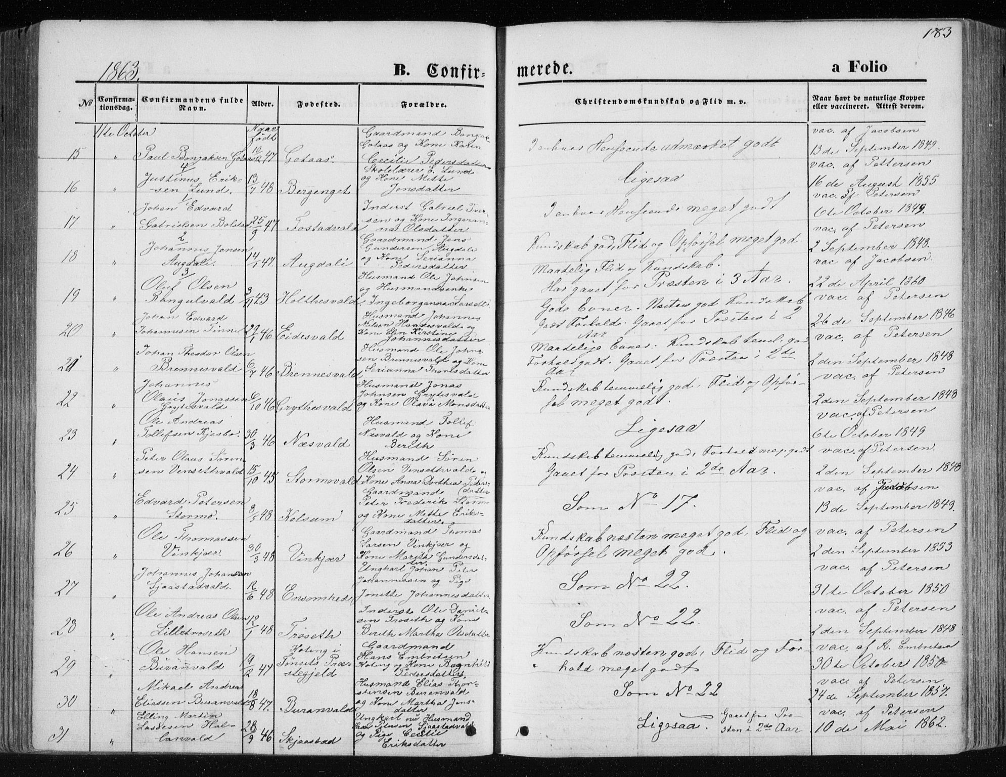 Ministerialprotokoller, klokkerbøker og fødselsregistre - Nord-Trøndelag, SAT/A-1458/717/L0157: Parish register (official) no. 717A08 /1, 1863-1877, p. 183