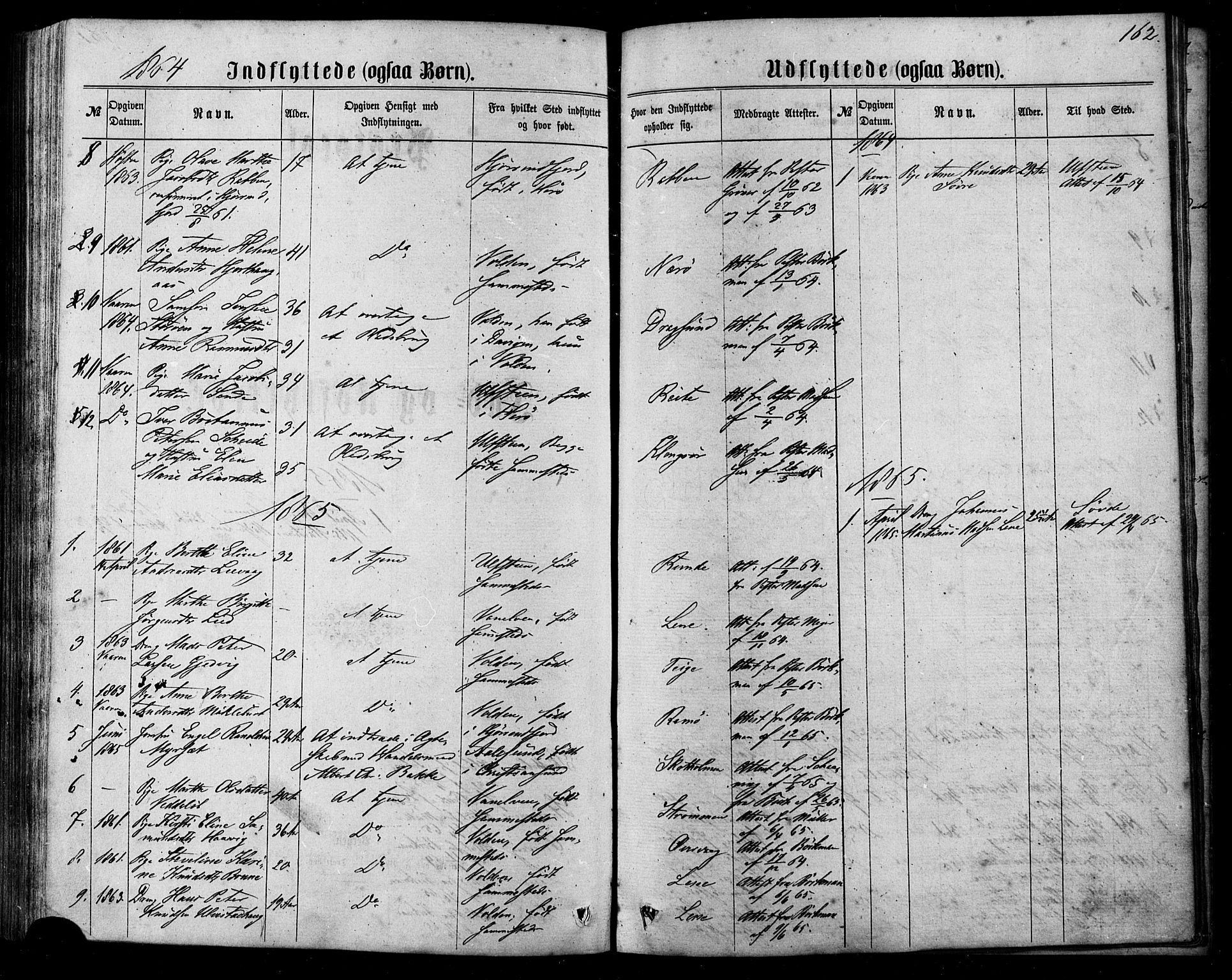 Ministerialprotokoller, klokkerbøker og fødselsregistre - Møre og Romsdal, SAT/A-1454/507/L0071: Parish register (official) no. 507A06, 1863-1878, p. 162