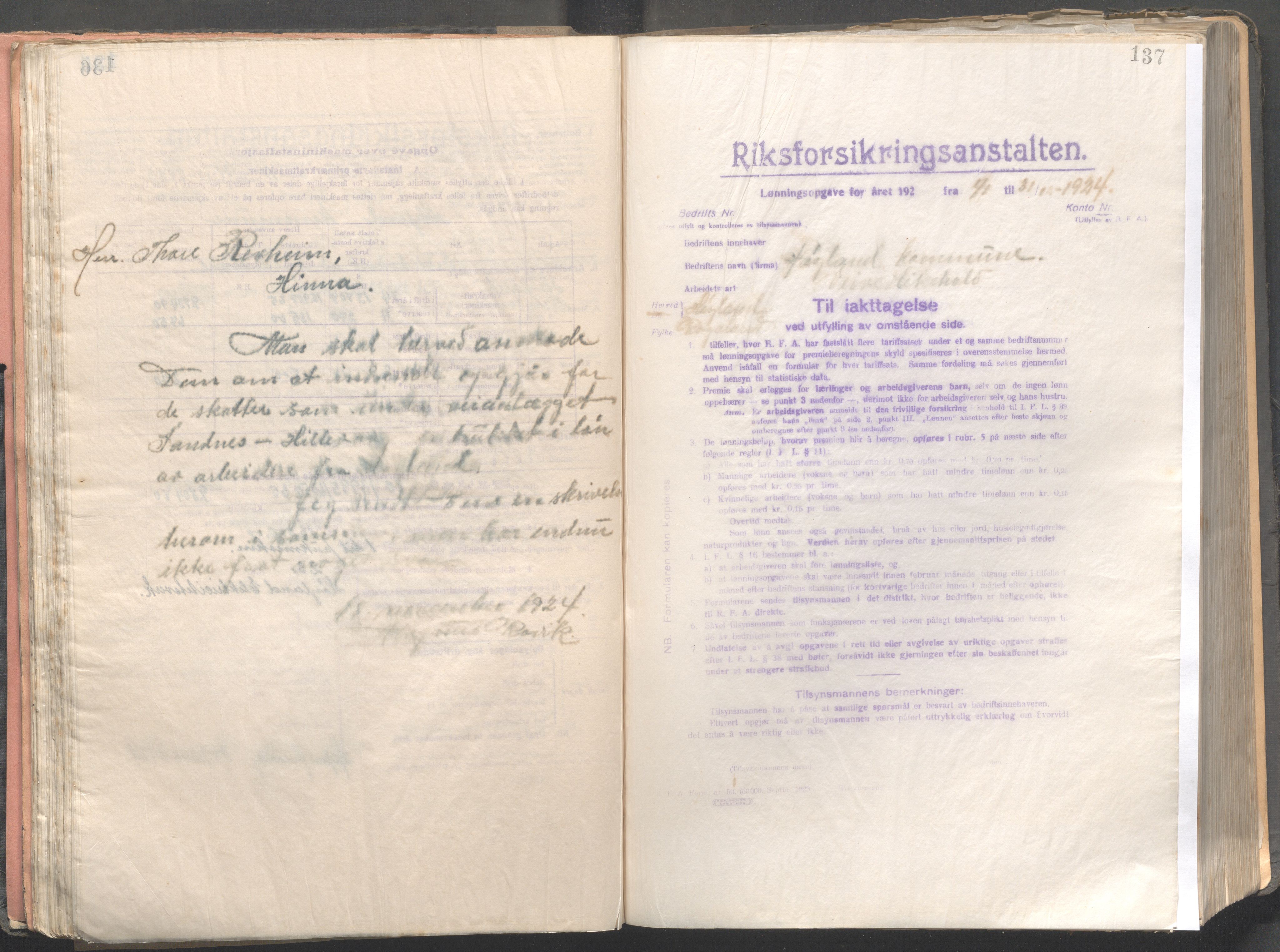 Høyland kommune - Formannskapet, IKAR/K-100046/B/L0004: Kopibok, 1916-1917, p. 137