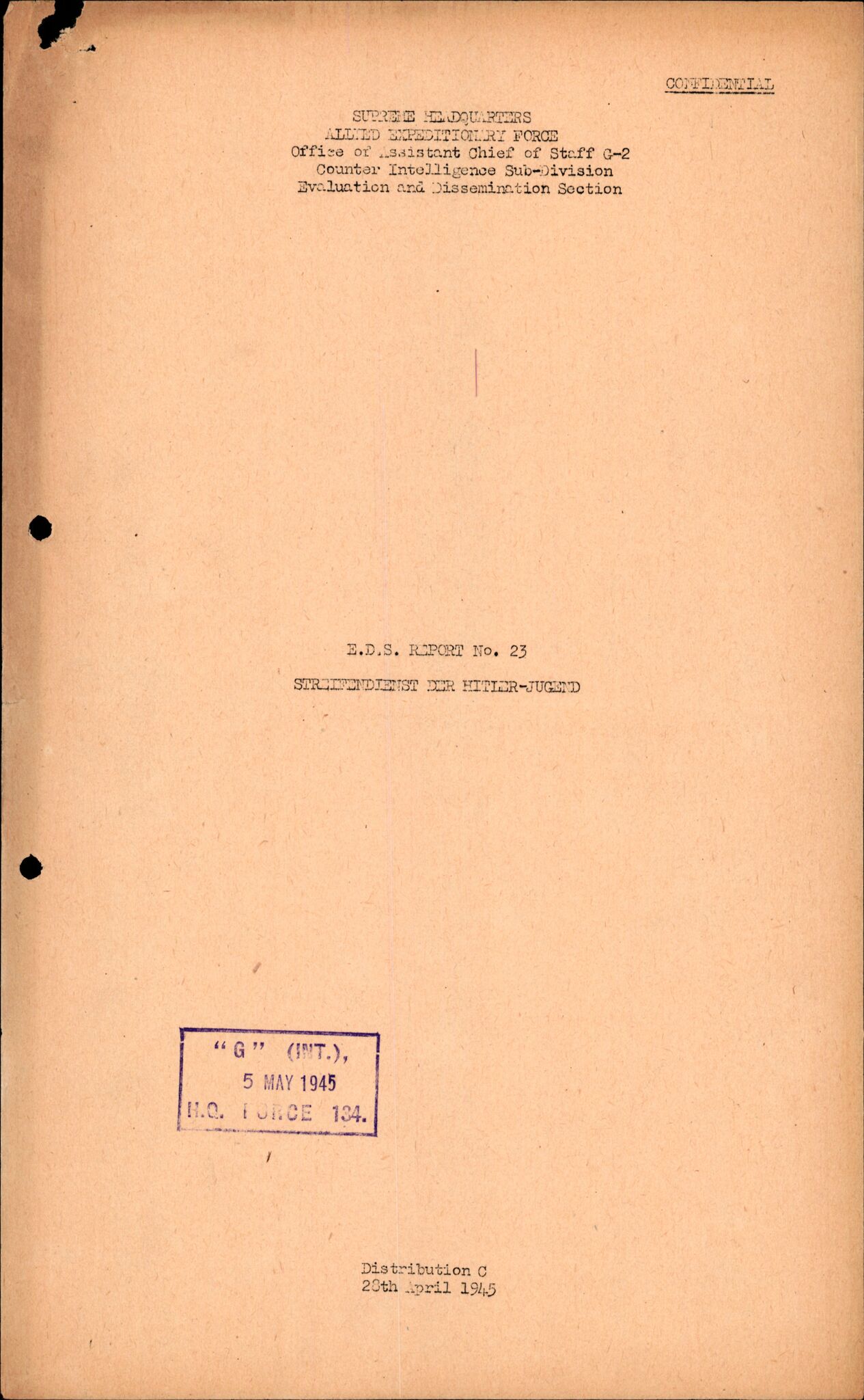 Forsvarets Overkommando. 2 kontor. Arkiv 11.4. Spredte tyske arkivsaker, AV/RA-RAFA-7031/D/Dar/Darc/L0016: FO.II, 1945, p. 416